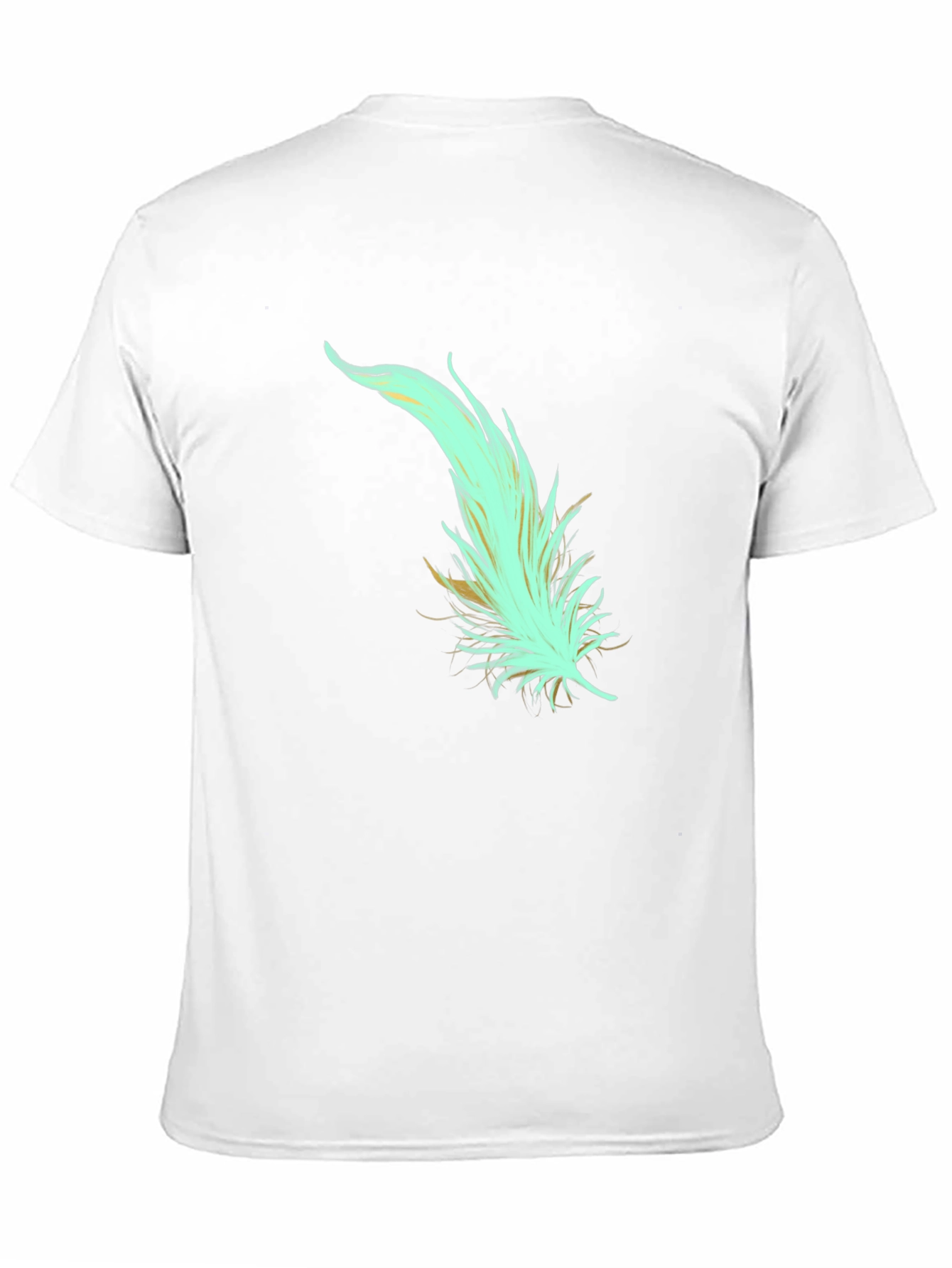 Feather Graphic Tee - Soft Cotton Blend Stylish Design
