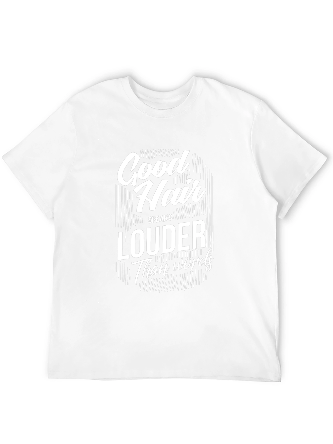 Good Hair Speaks Louder Graphic Tee - Black