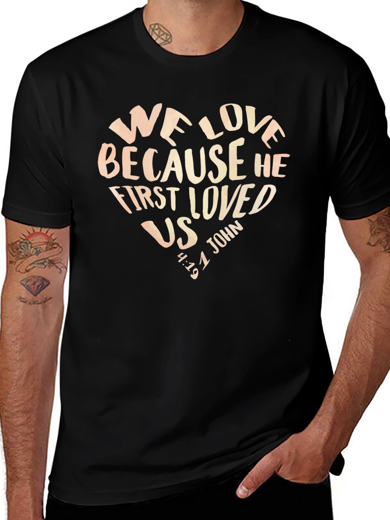 Faith-Inspired Heart Graphic T-Shirt