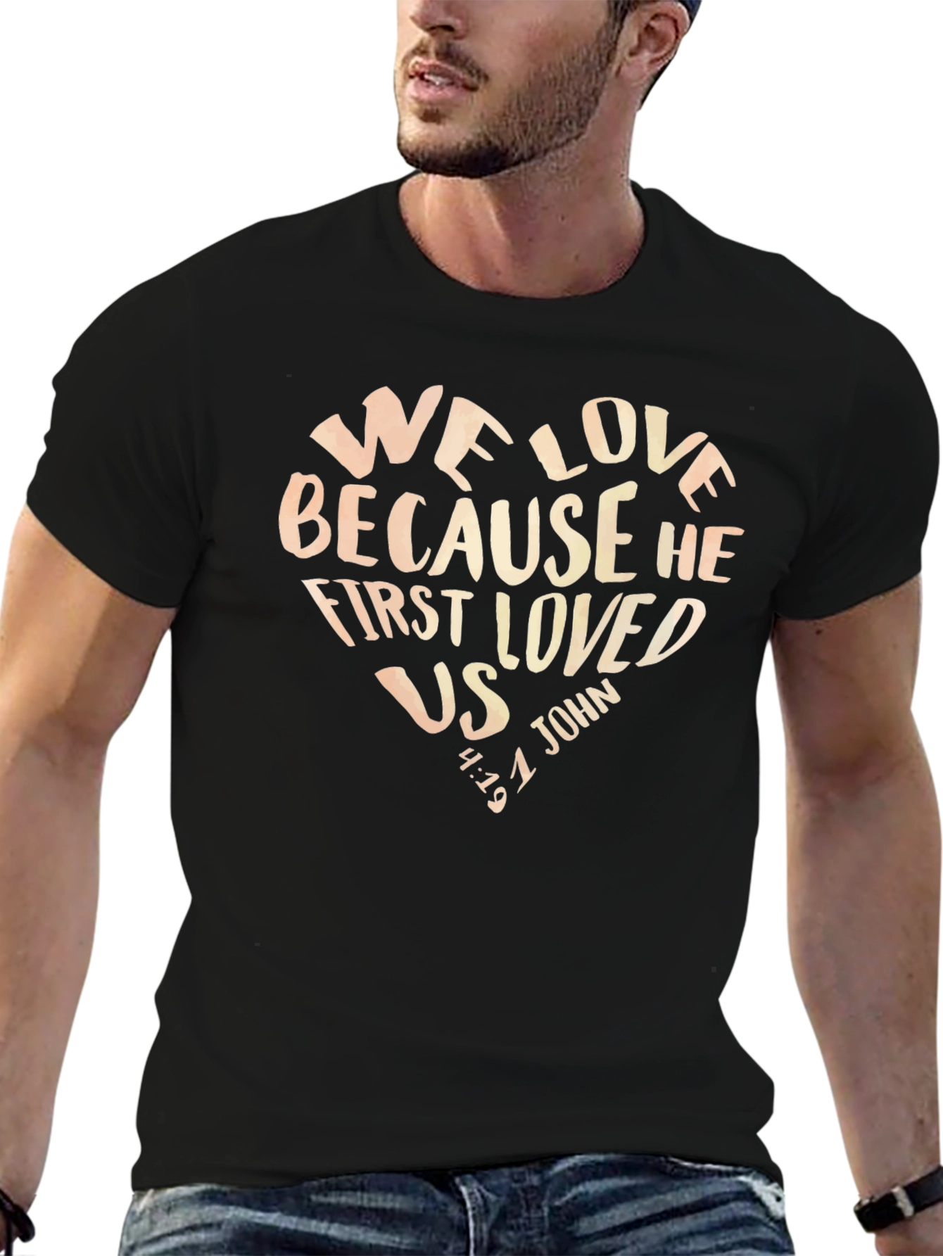 Faith-Inspired Heart Graphic T-Shirt