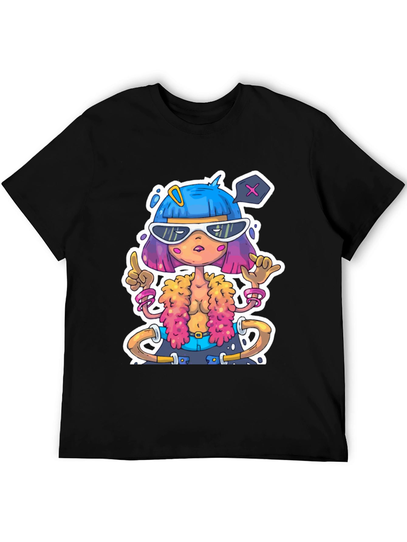 Cartoon Character Graphic Tee - Unique Style