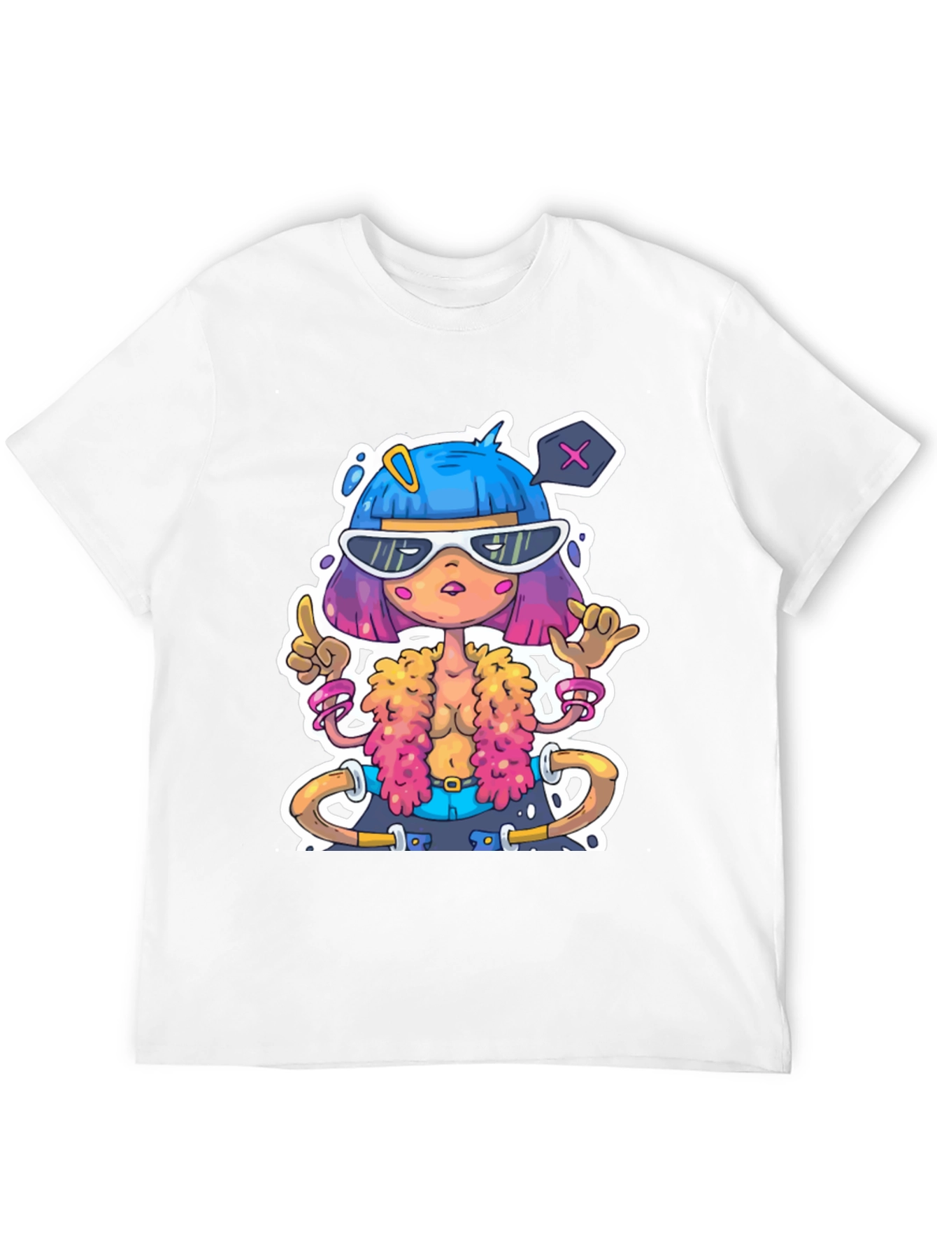 Cartoon Character Graphic Tee - Unique Style