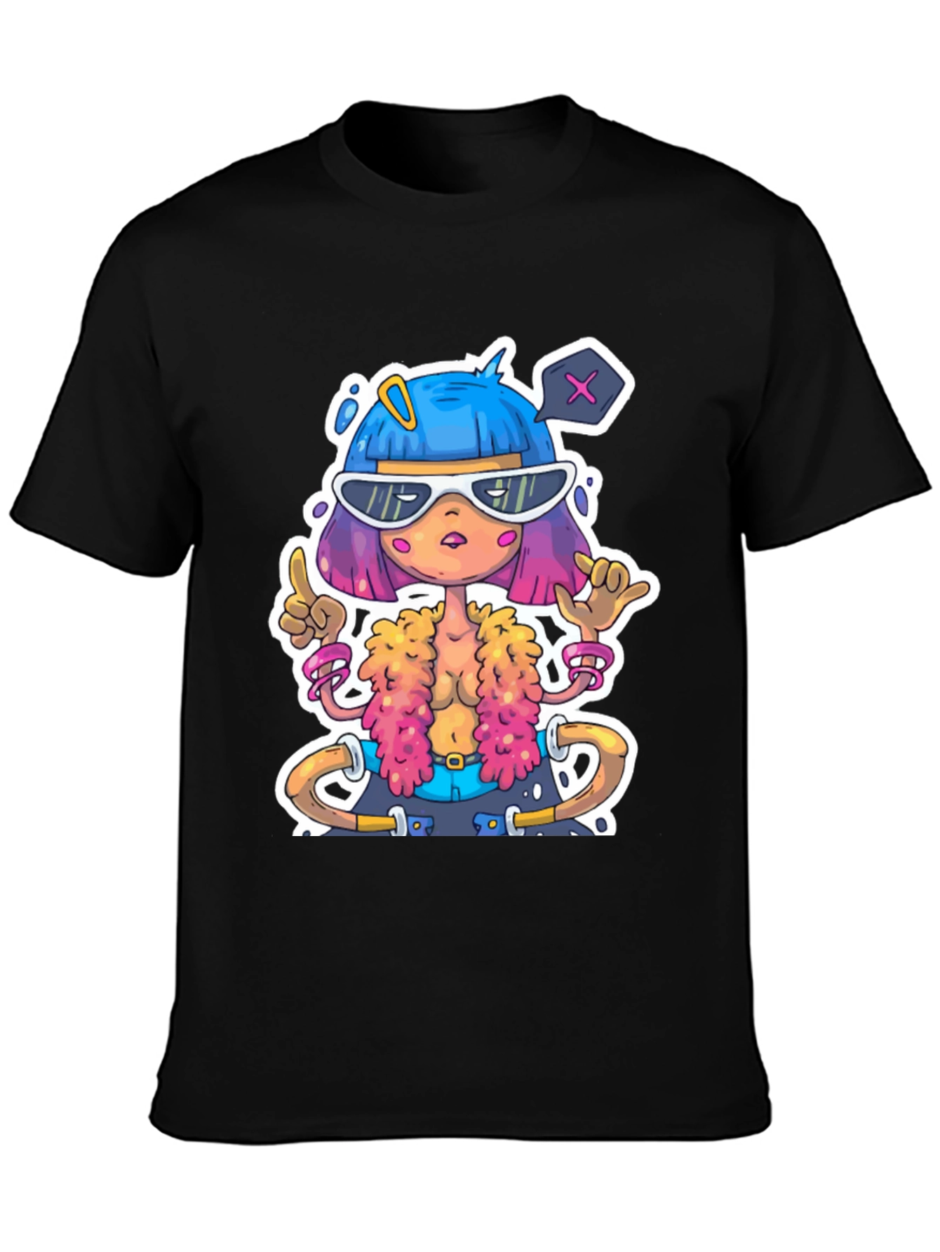 Cartoon Character Graphic Tee - Unique Style