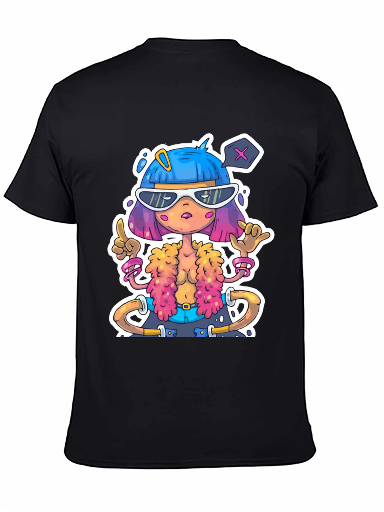 Cartoon Character Graphic Tee - Unique Style