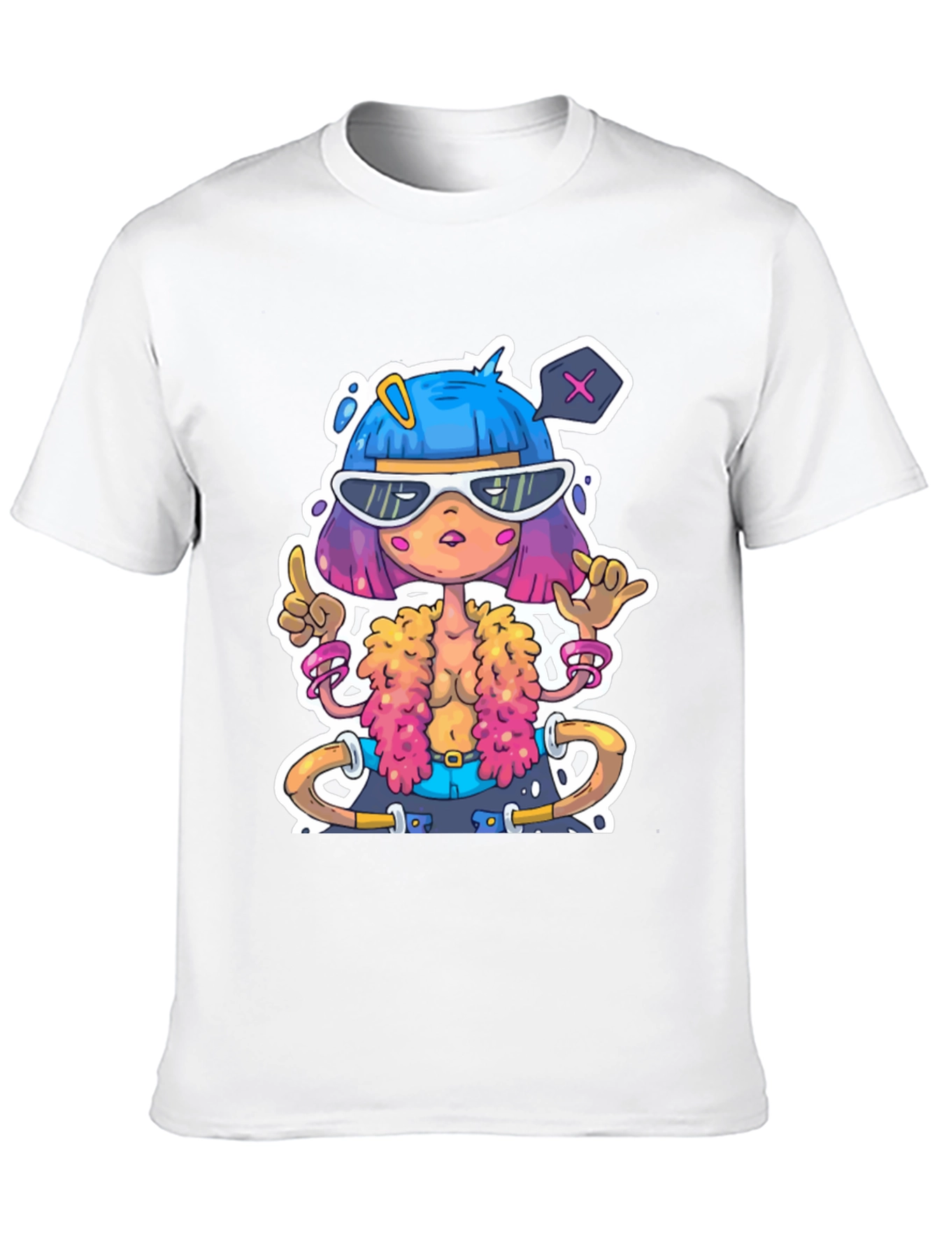 Cartoon Character Graphic Tee - Unique Style