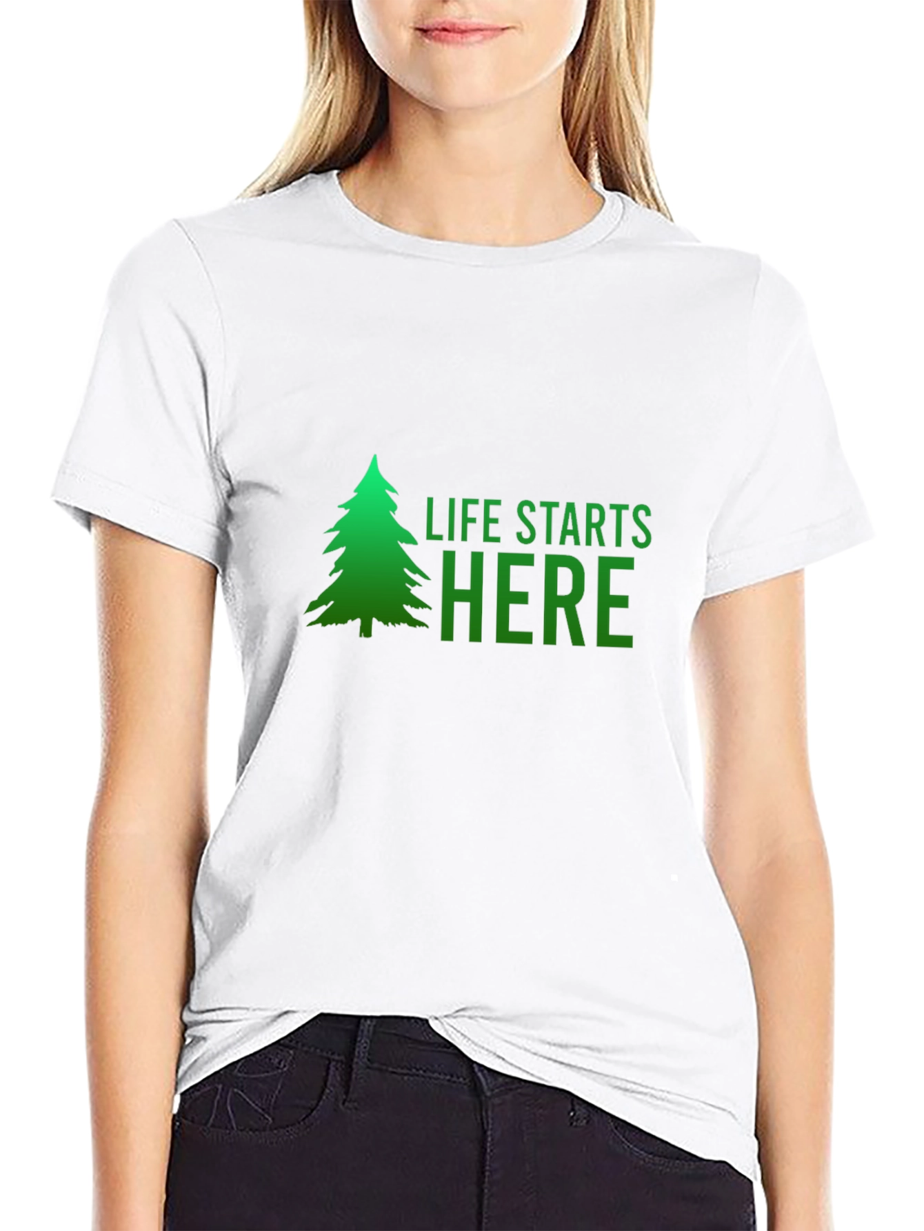Life Starts Here Graphic Tee - Nature Inspired T-Shirt