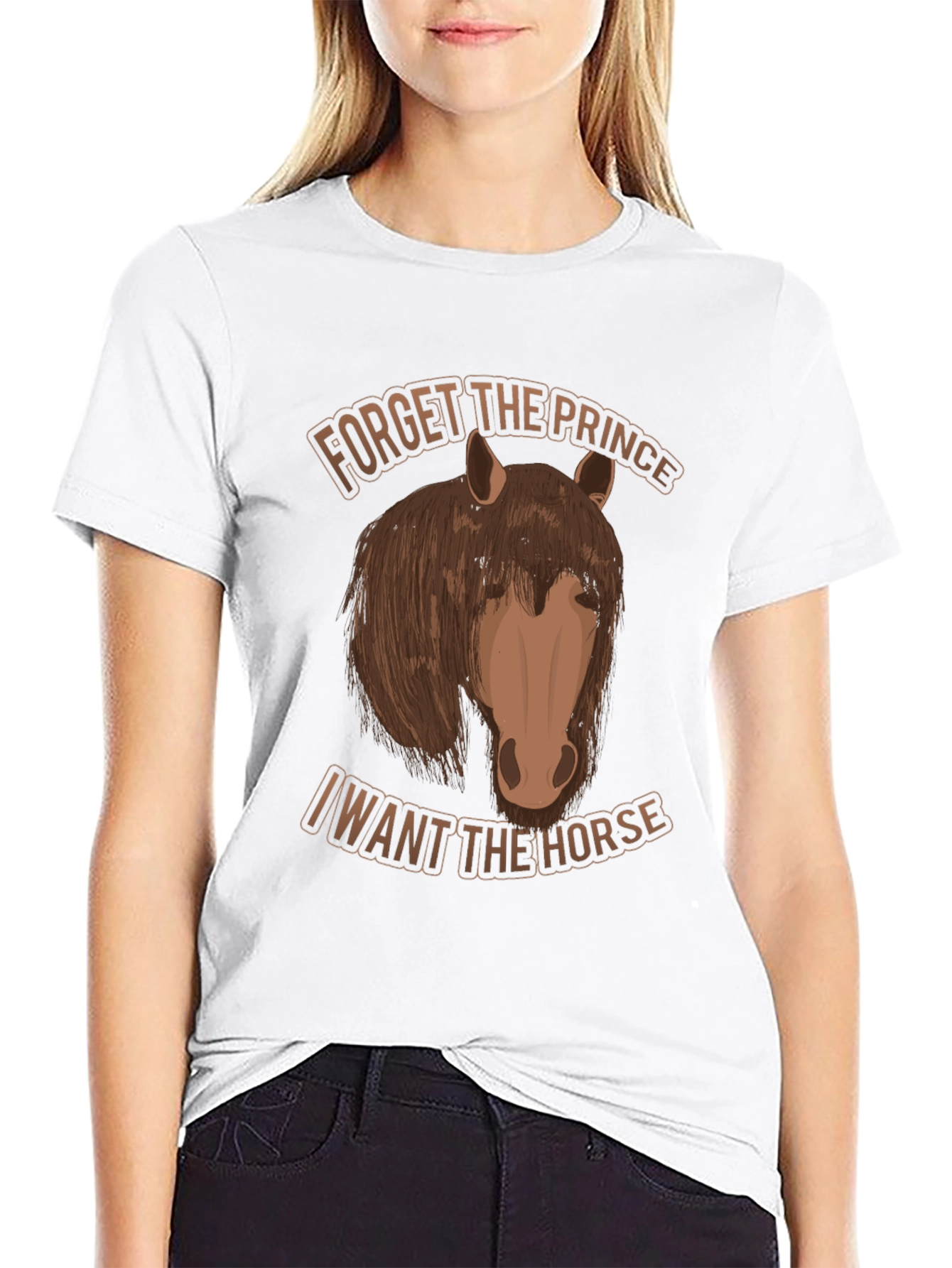 Forget the Prince Horse Graphic T-Shirt
