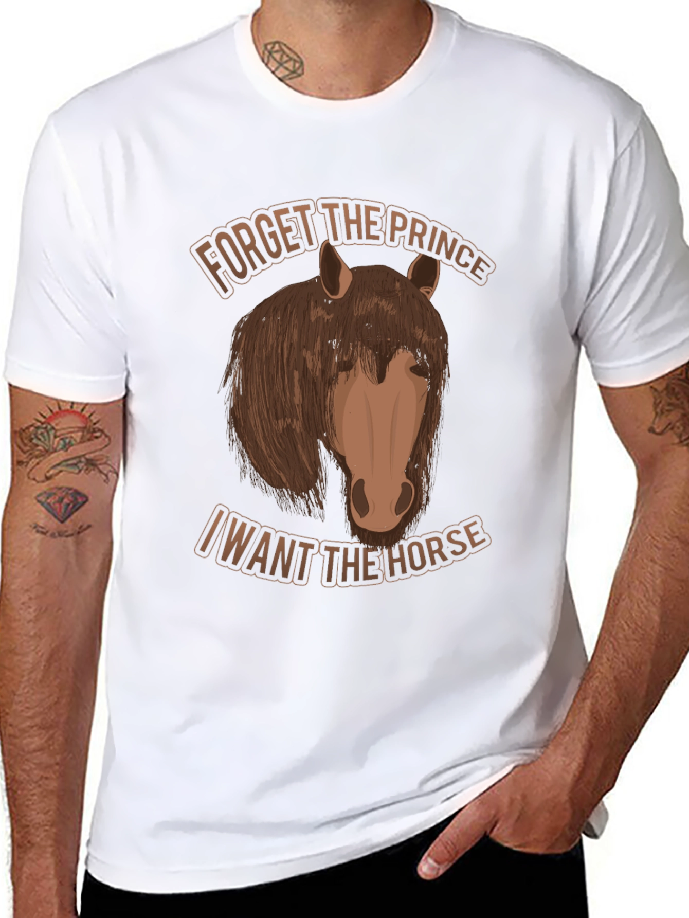 Forget the Prince Horse Graphic T-Shirt