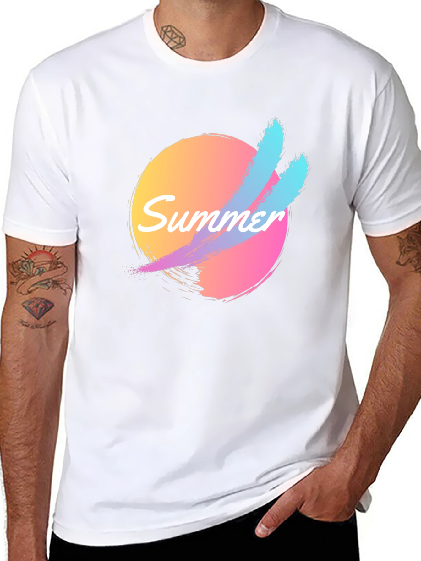 Retro Summer Vibes T-Shirt - Black