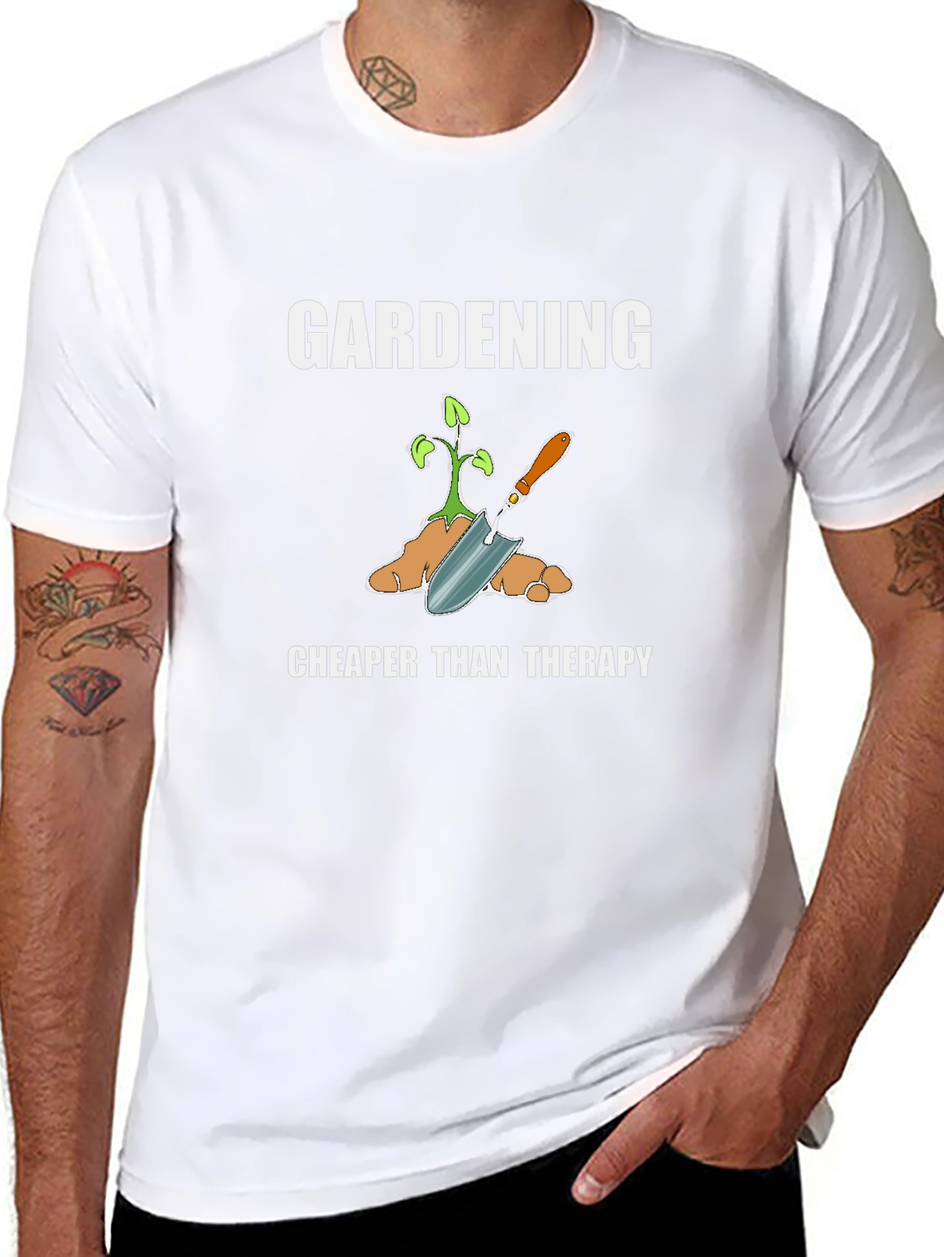 Gardening Cheaper Than Therapy Graphic T-Shirt