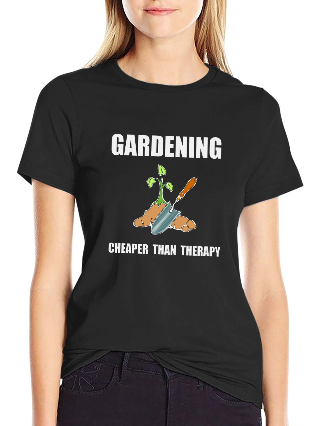 Gardening Cheaper Than Therapy Graphic T-Shirt