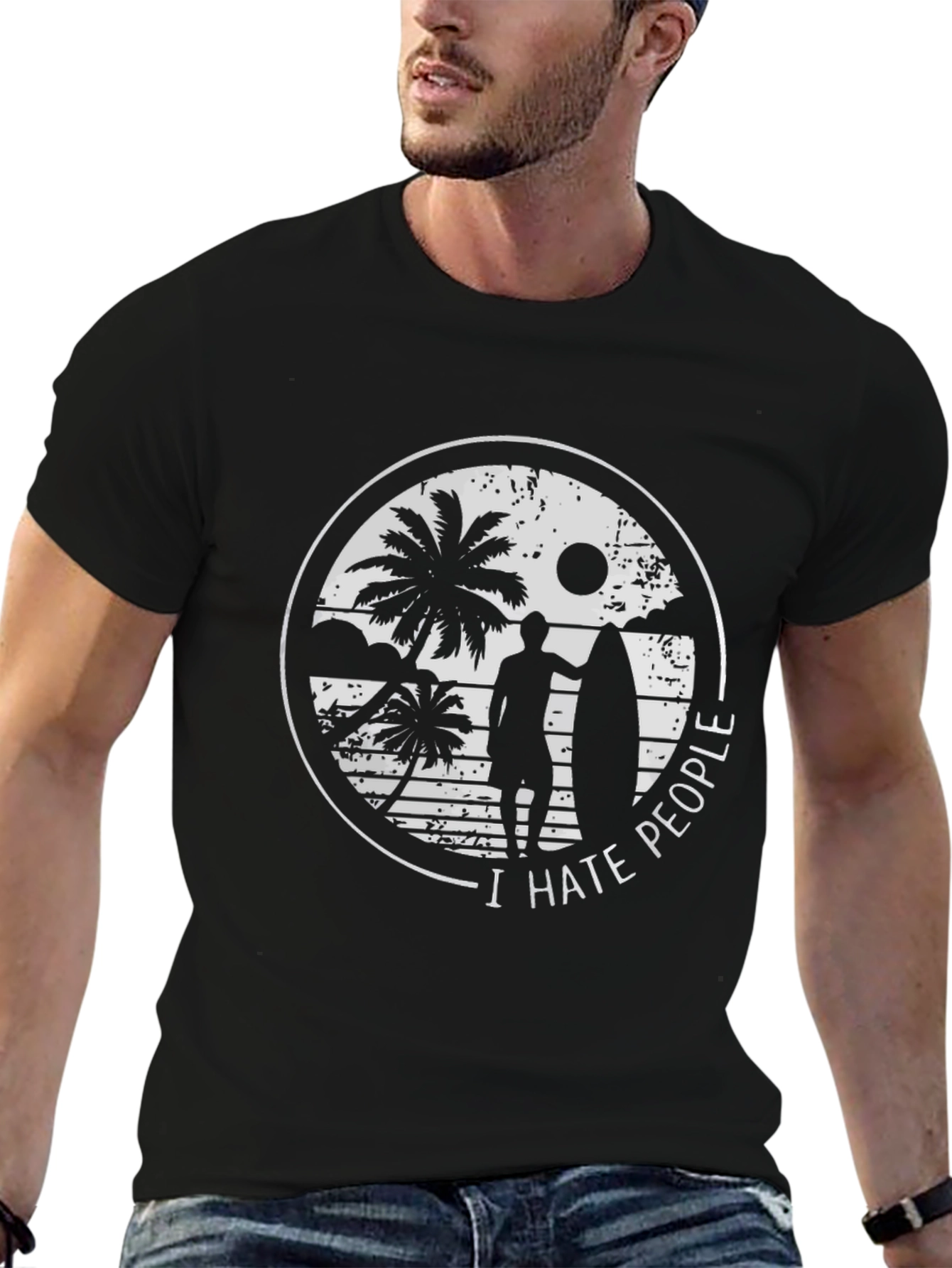 I Hate People Graphic Tee - Beach Vibes