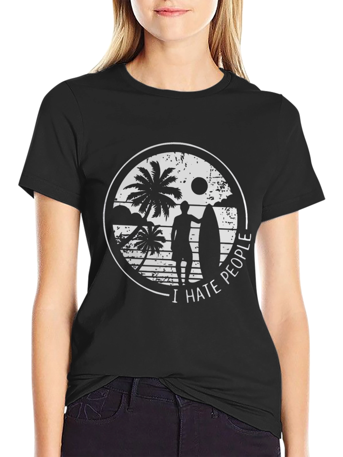 I Hate People Graphic Tee - Beach Vibes