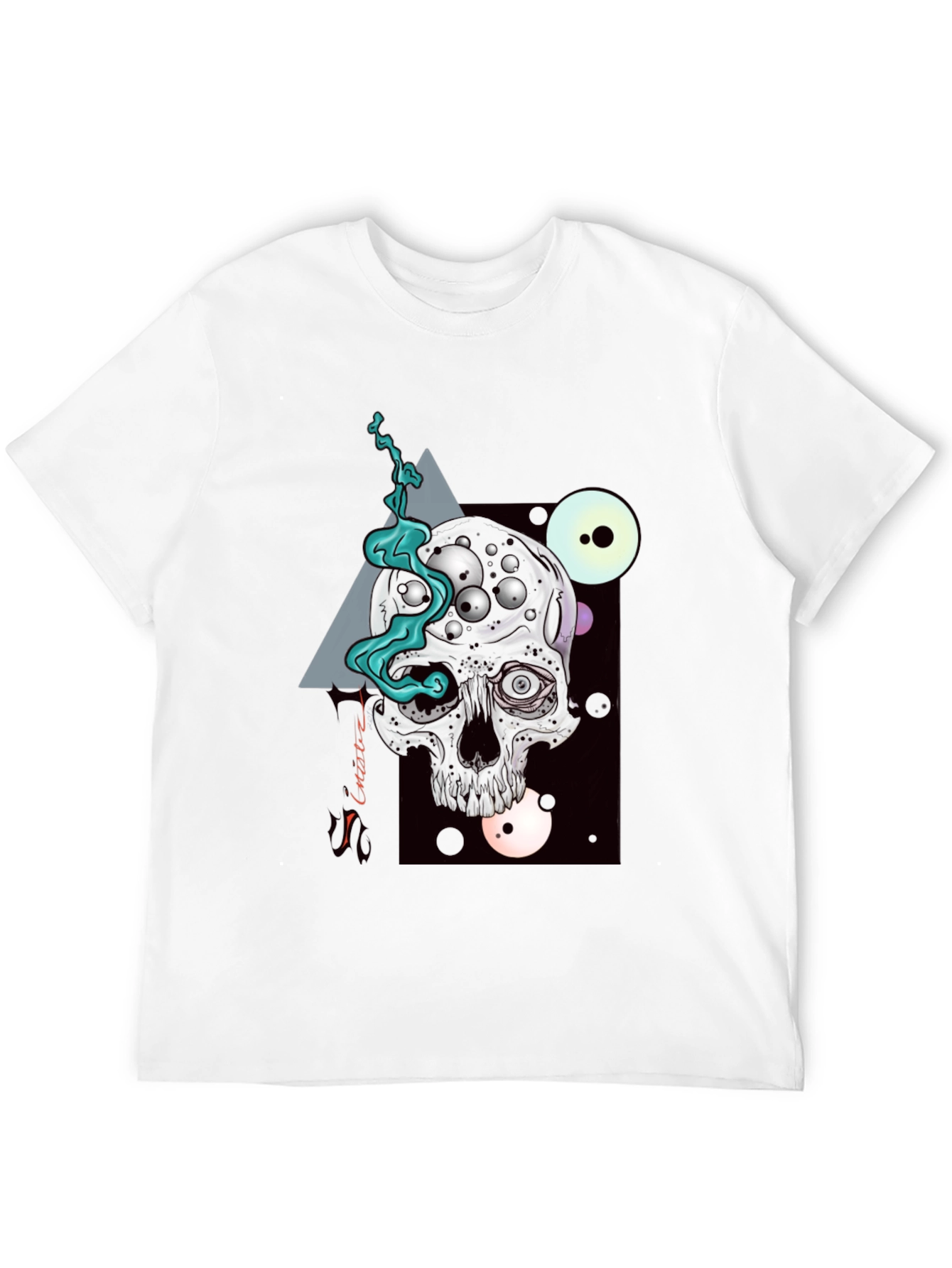 Dark Skull Graphic Tee - Unique Art T-Shirt