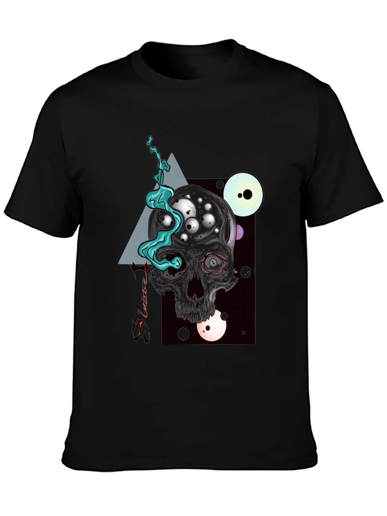 Dark Skull Graphic Tee - Unique Art T-Shirt