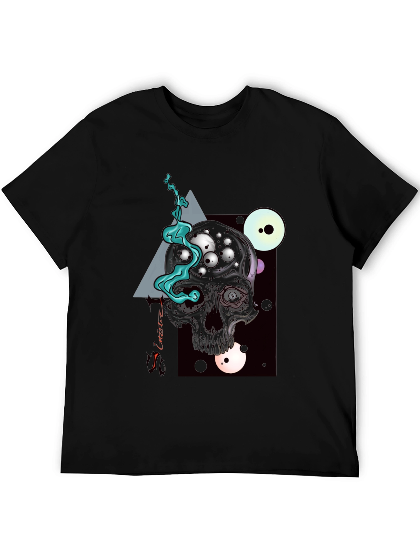 Dark Skull Graphic Tee - Unique Art T-Shirt