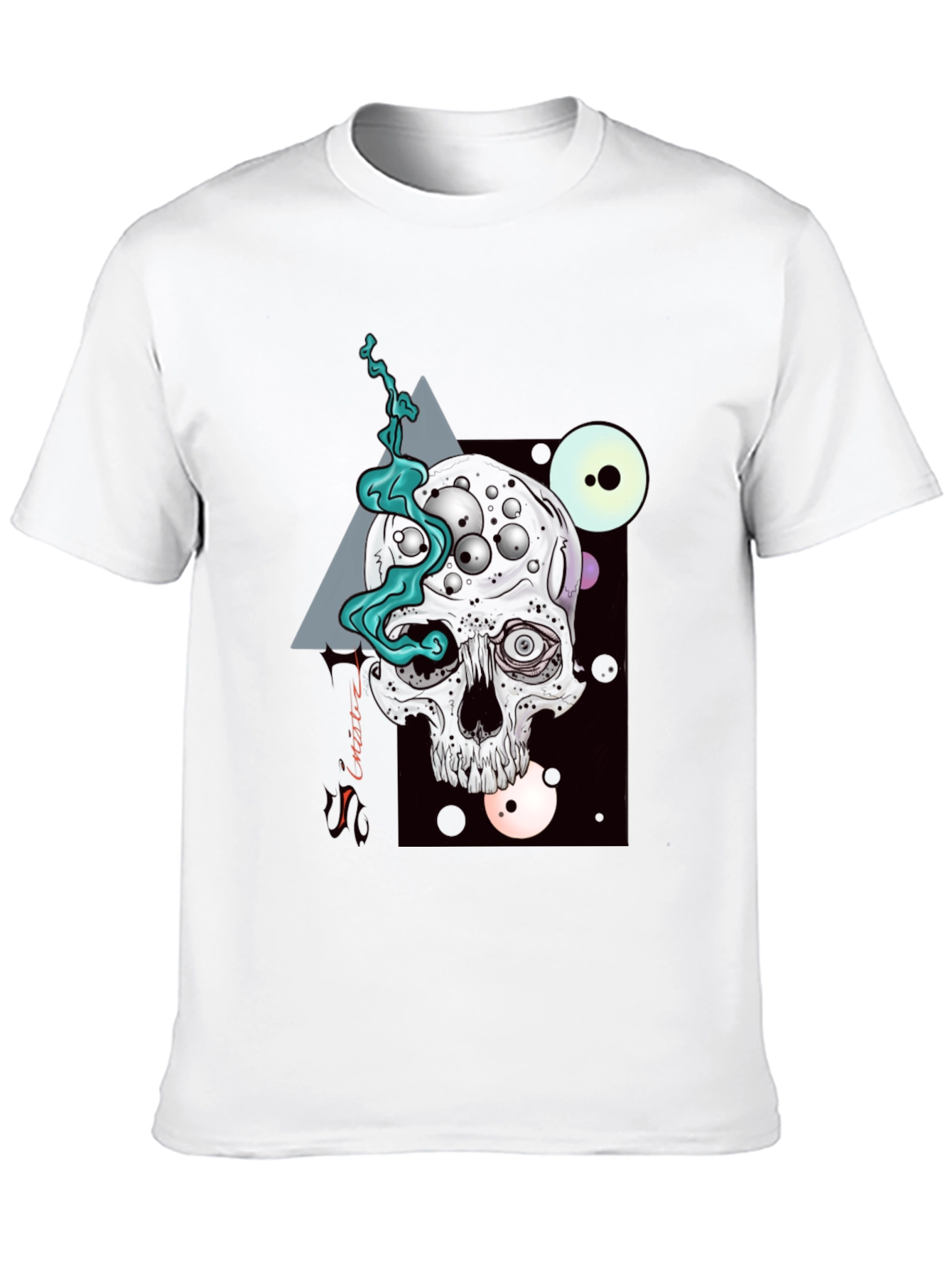 Dark Skull Graphic Tee - Unique Art T-Shirt