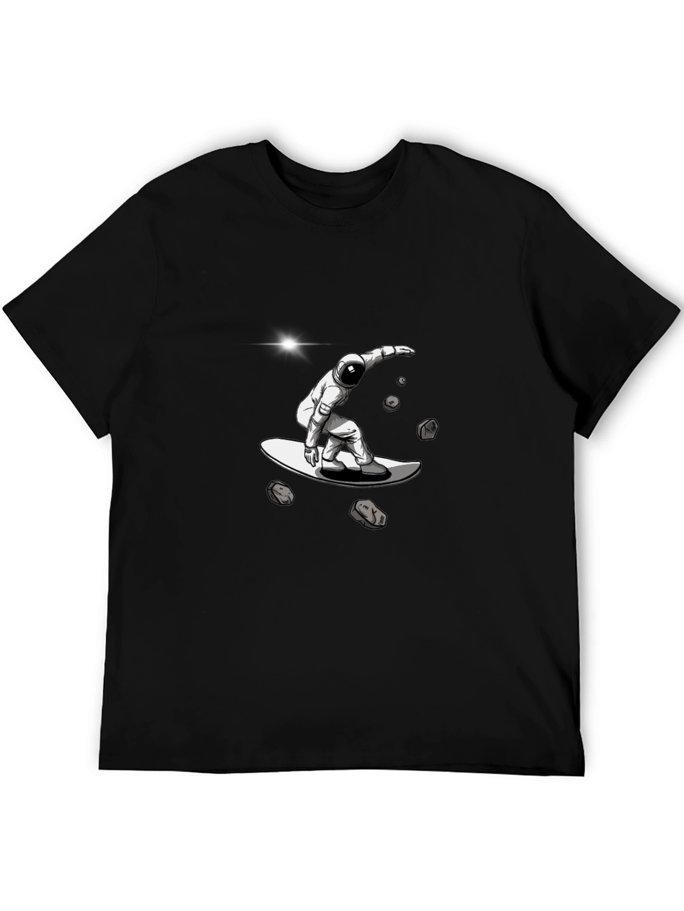 Astronaut Surfing T-Shirt - Galaxy Rider Tee