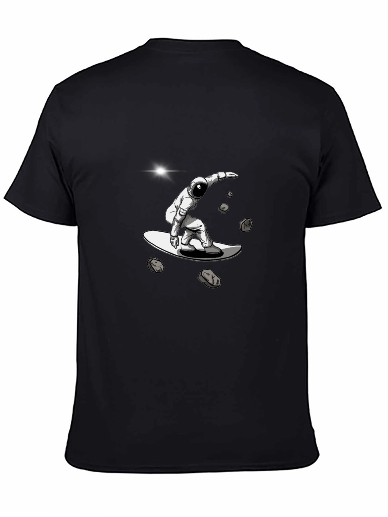 Astronaut Surfing T-Shirt - Galaxy Rider Tee