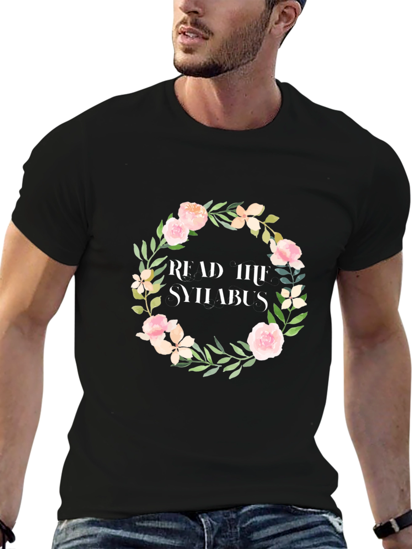 Read the Syllabus Floral Wreath T-Shirt