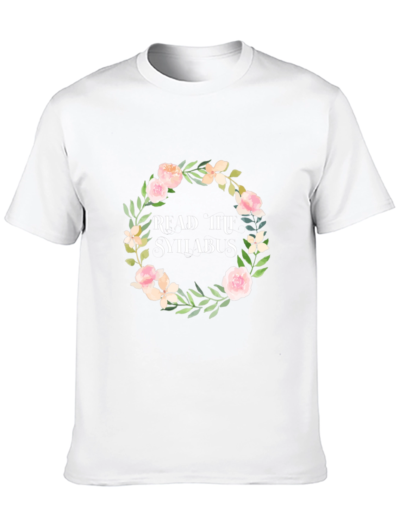Read the Syllabus Floral Wreath T-Shirt