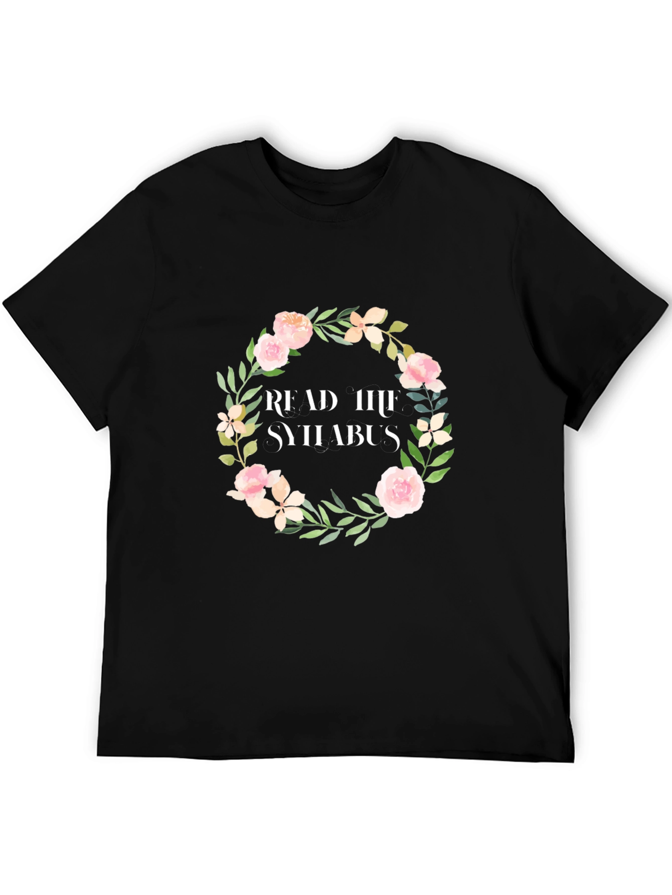 Read the Syllabus Floral Wreath T-Shirt