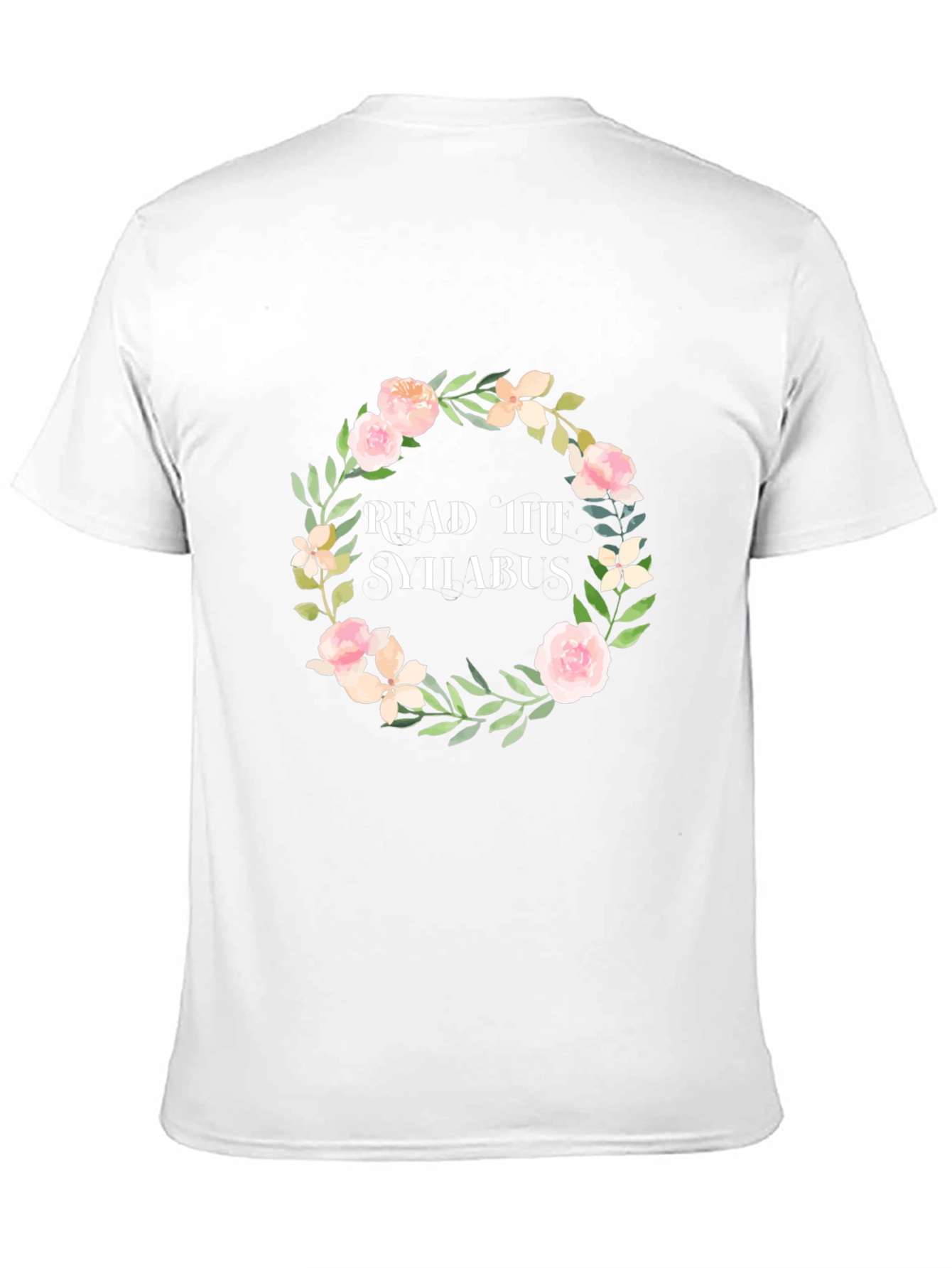 Read the Syllabus Floral Wreath T-Shirt