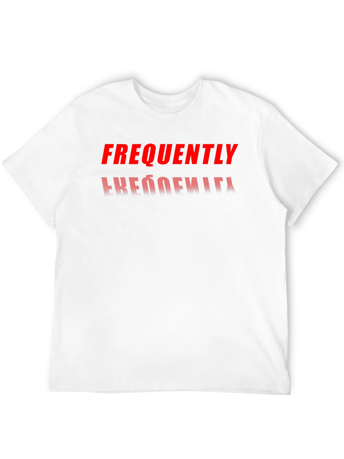 Frequently T-Shirt | Reflective Text Tee