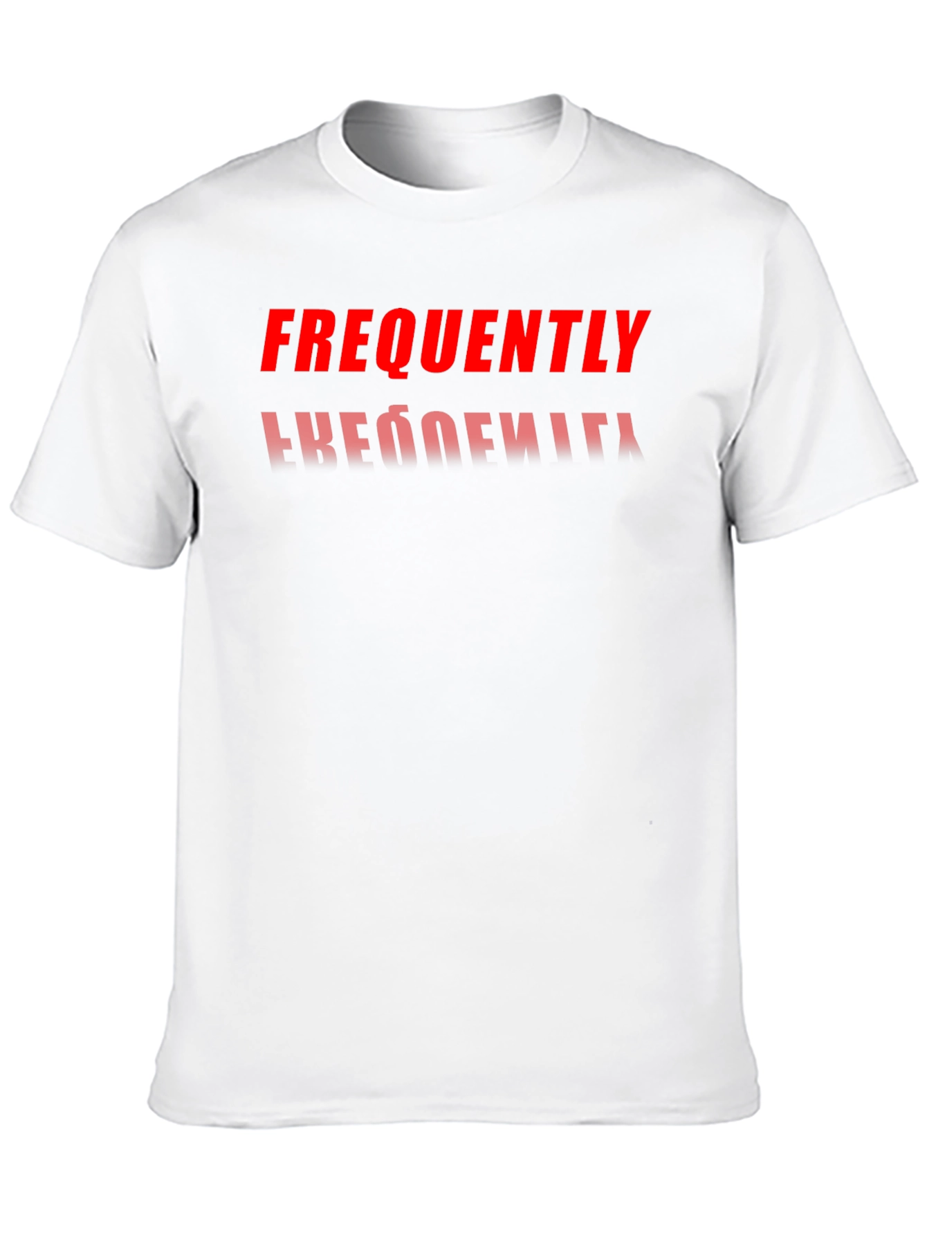 Frequently T-Shirt | Reflective Text Tee