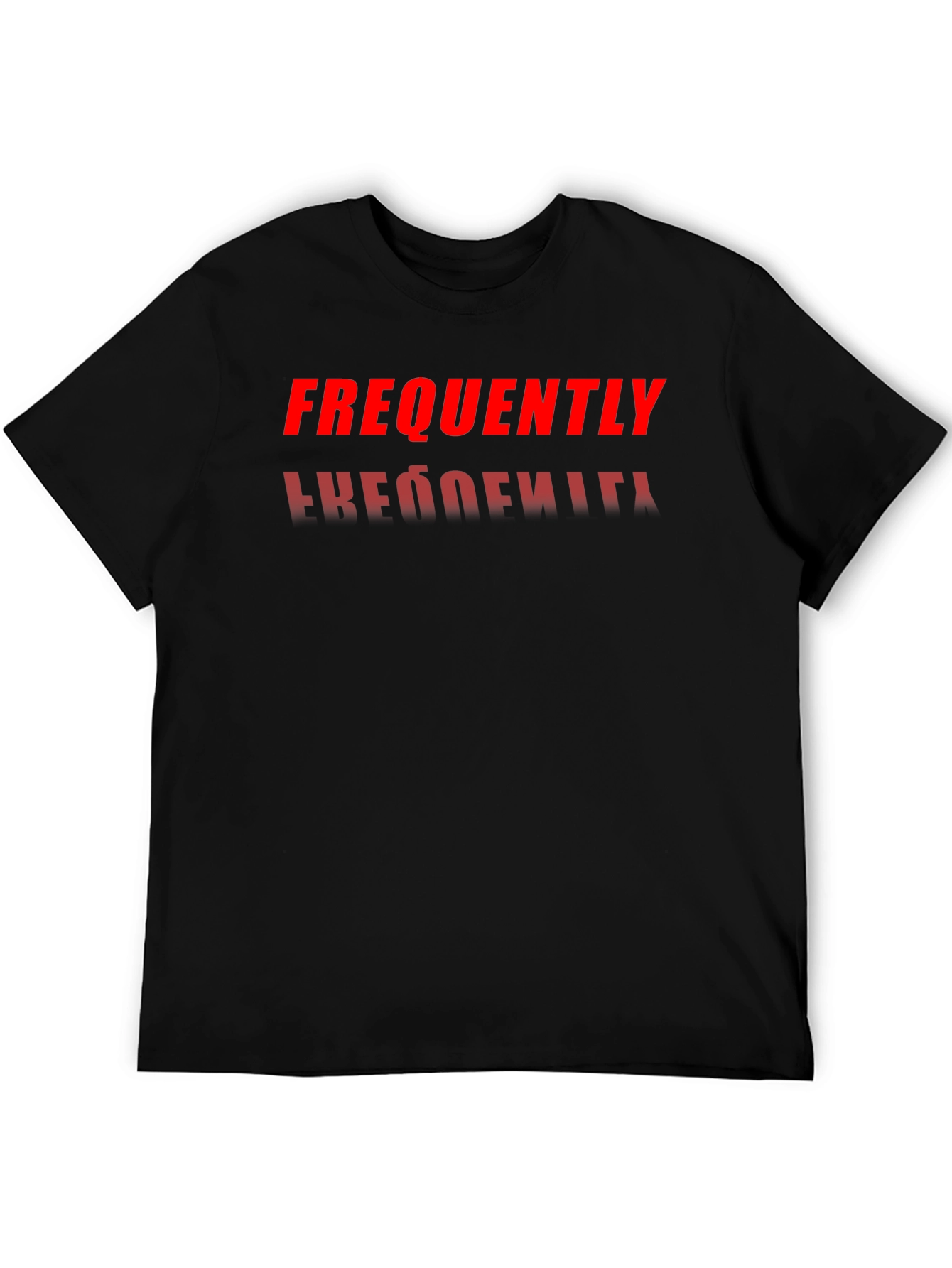 Frequently T-Shirt | Reflective Text Tee
