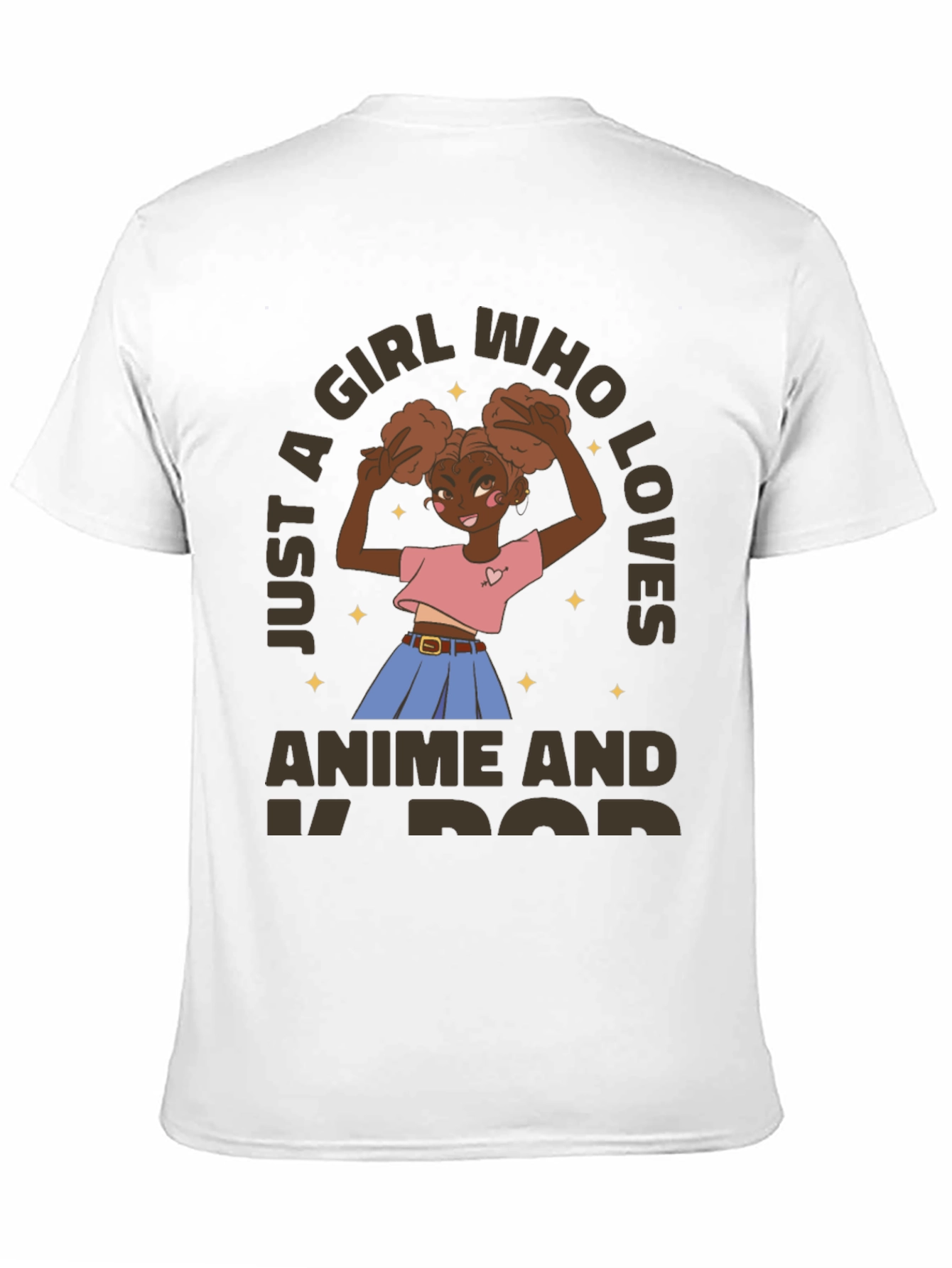 Anime & K-Pop Girls Graphic T-Shirt