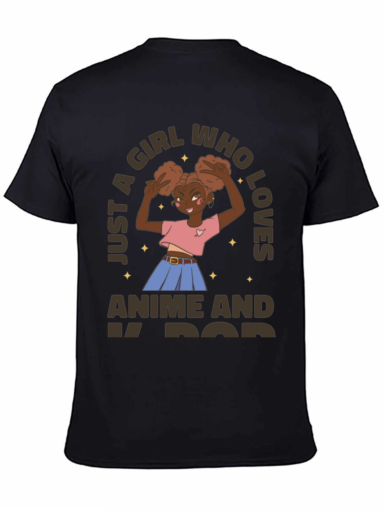 Anime & K-Pop Girls Graphic T-Shirt