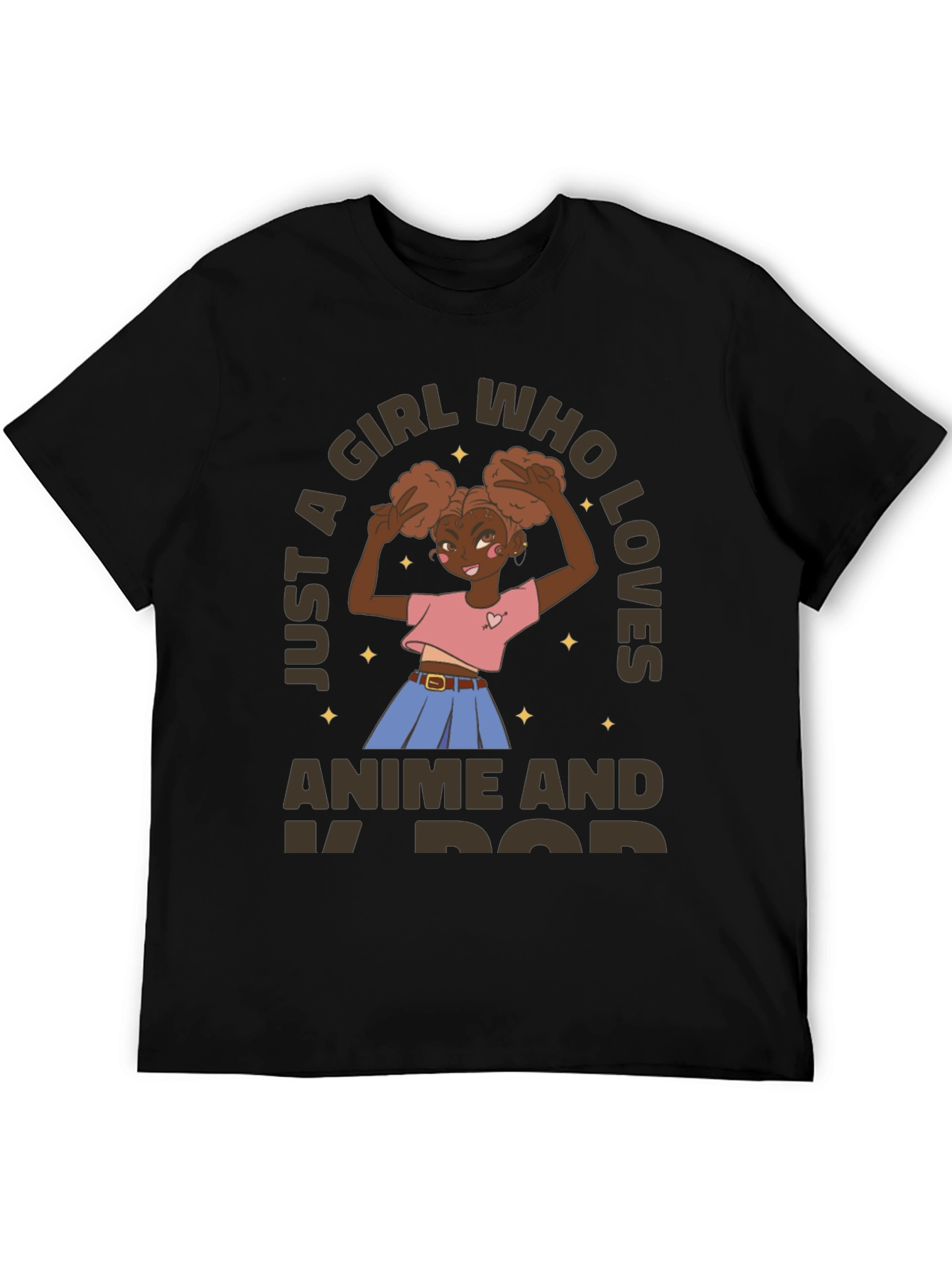 Anime & K-Pop Girls Graphic T-Shirt