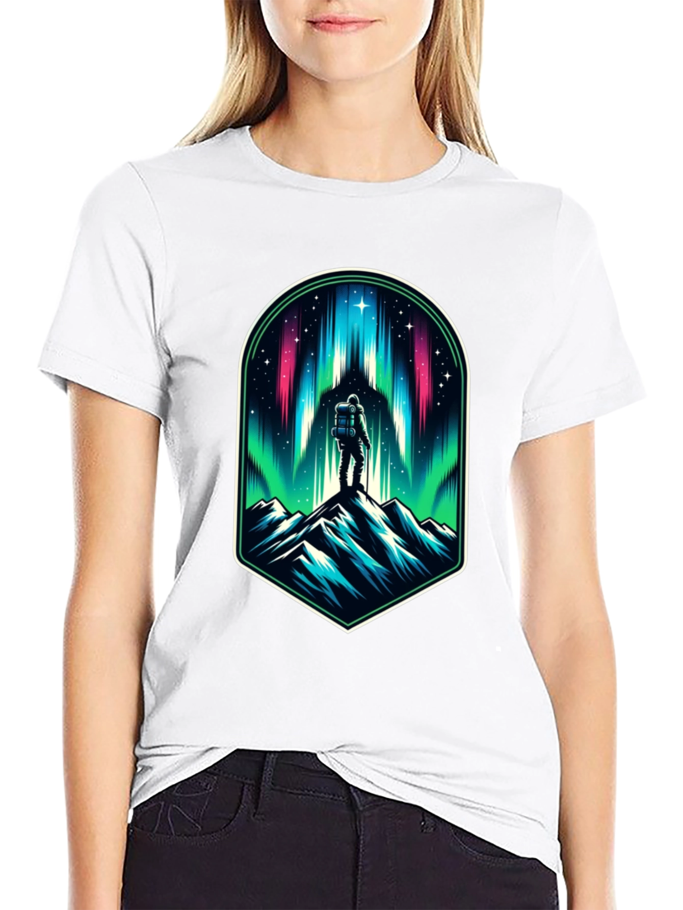 Aurora Climber Graphic Tee - Black