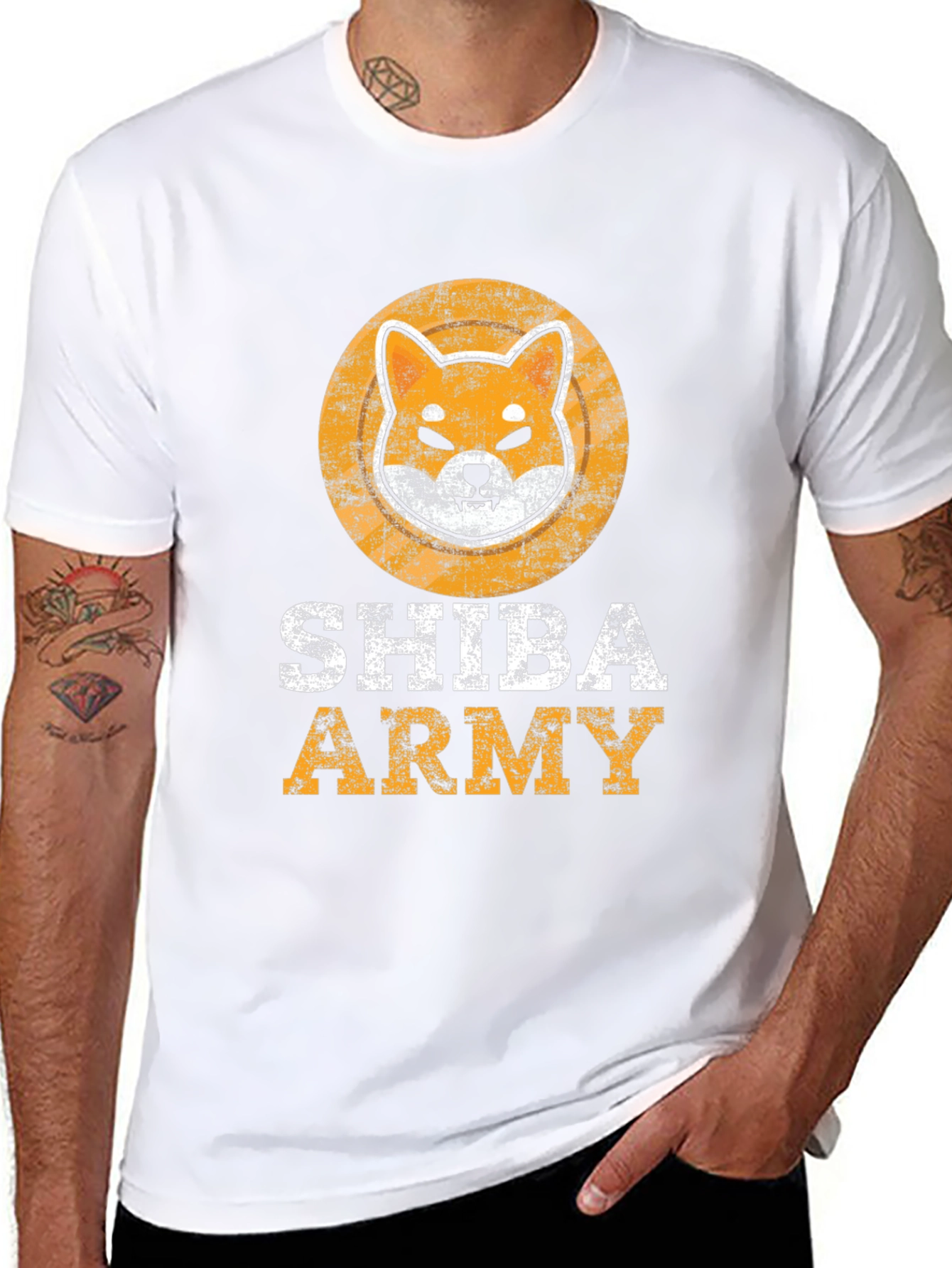 Shiba Army Graphic T-Shirt - Crypto Doge Fan Tee