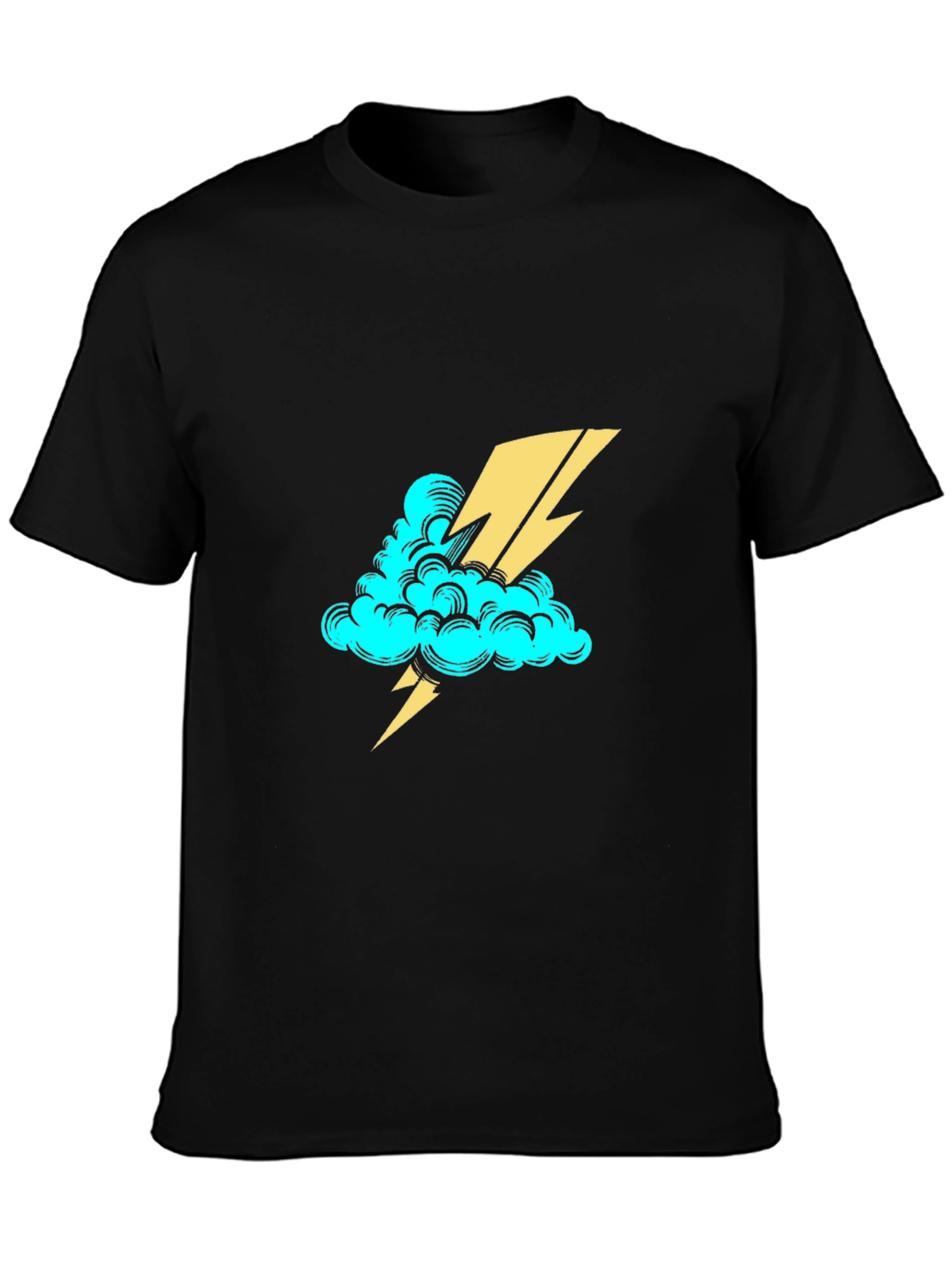 Cloud & Lightning Bolt Graphic Tee