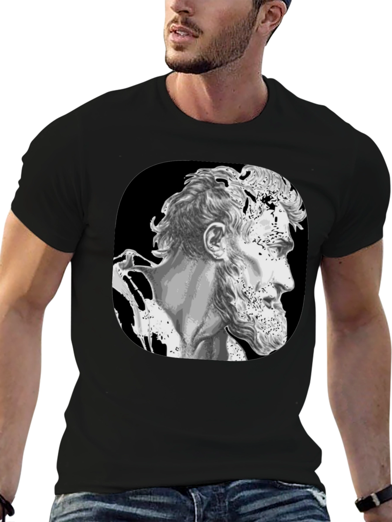 Lincoln Bust Graphic Black T-Shirt