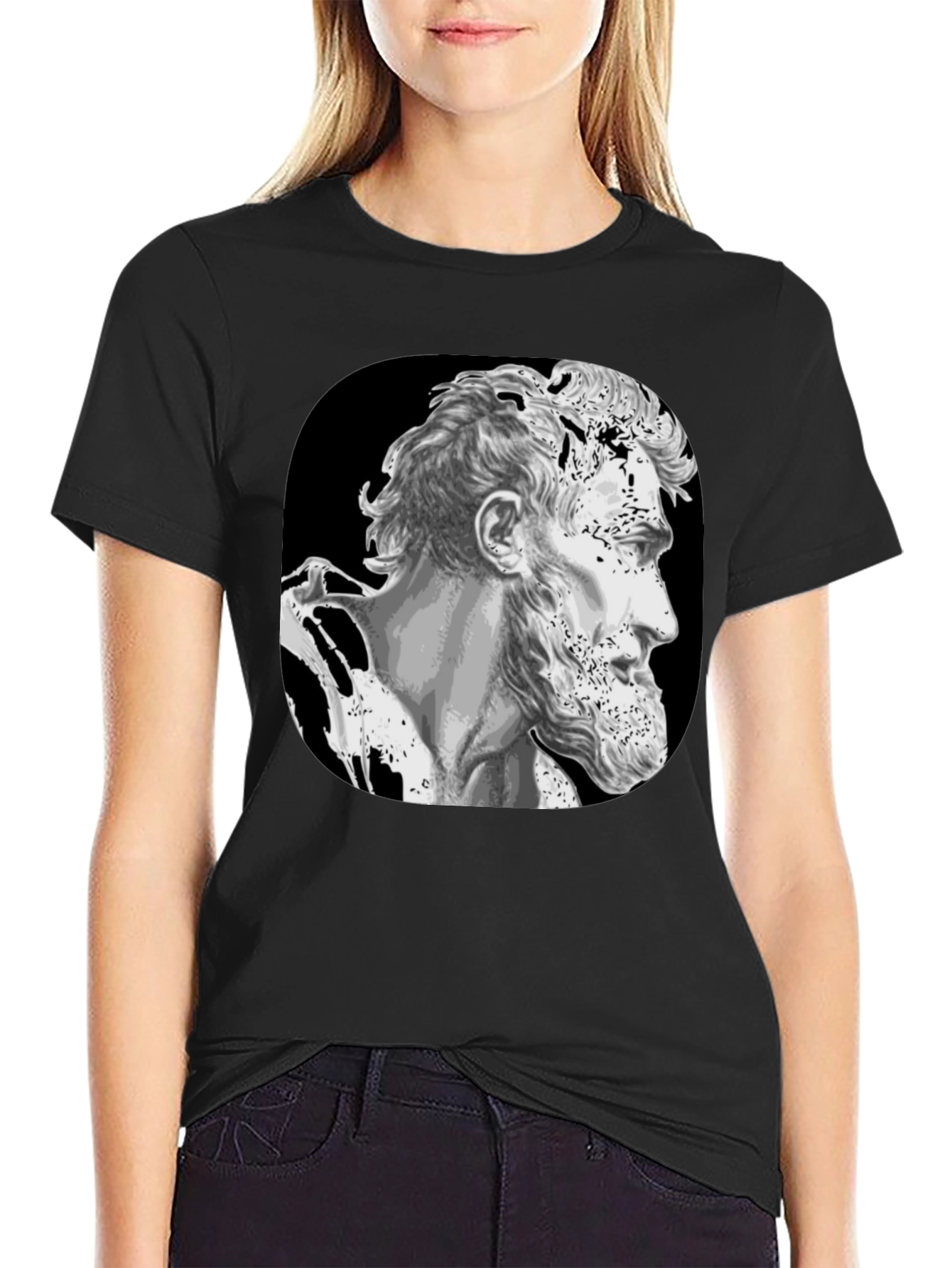 Lincoln Bust Graphic Black T-Shirt