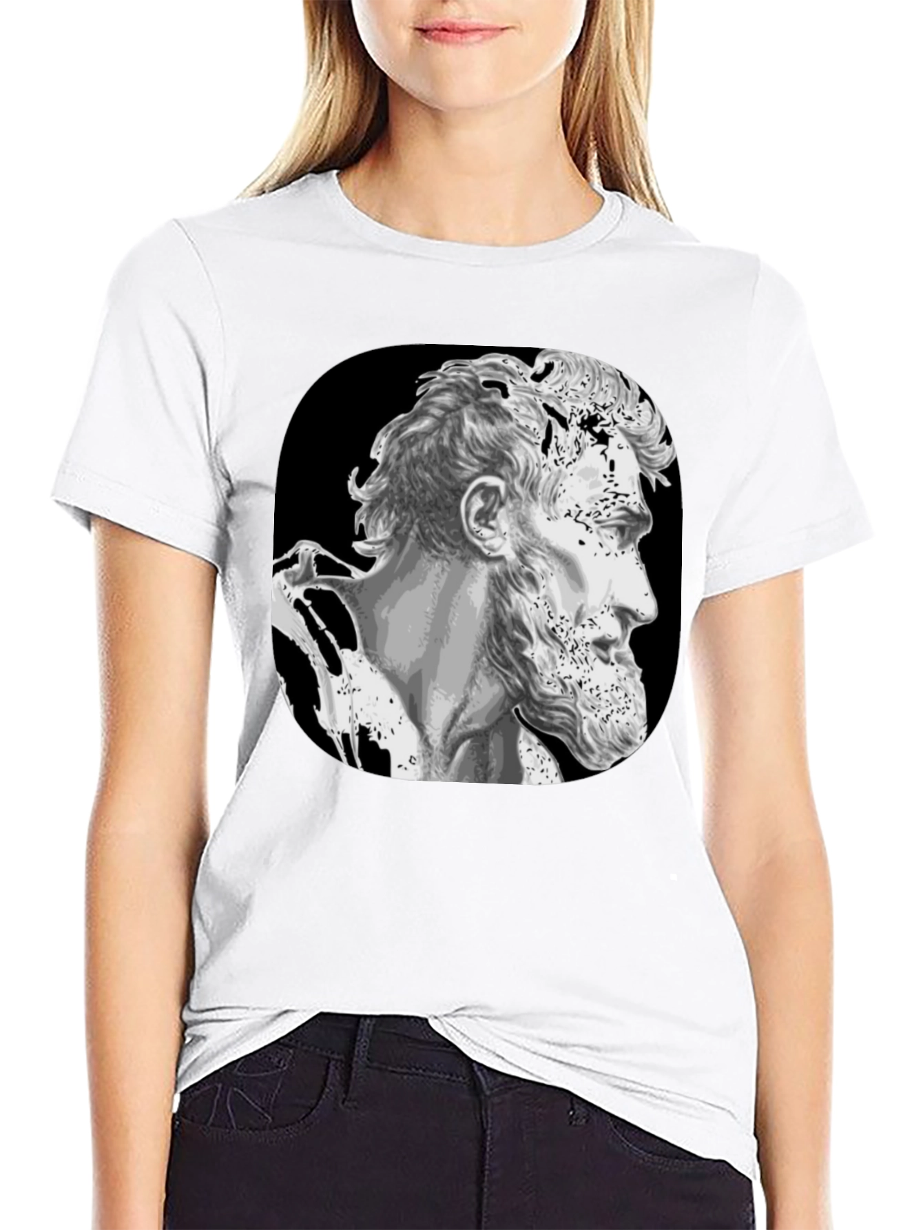 Lincoln Bust Graphic Black T-Shirt
