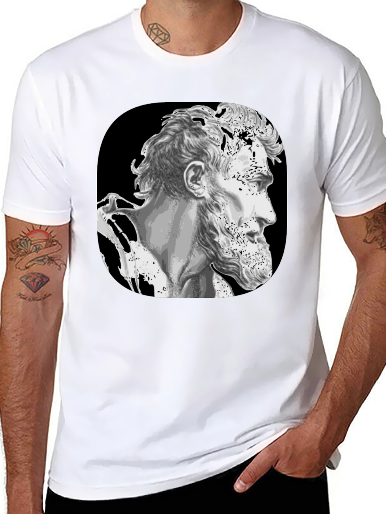 Lincoln Bust Graphic Black T-Shirt