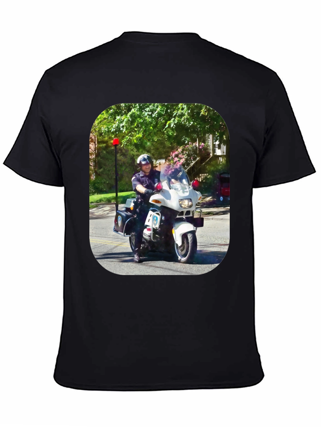 Motorcycle Cop Graphic T-Shirt