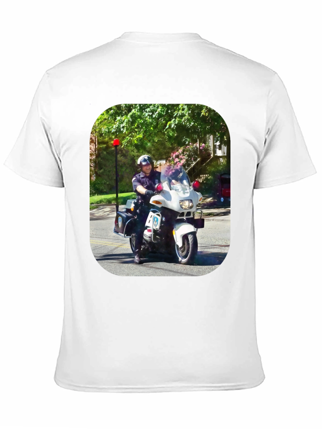Motorcycle Cop Graphic T-Shirt
