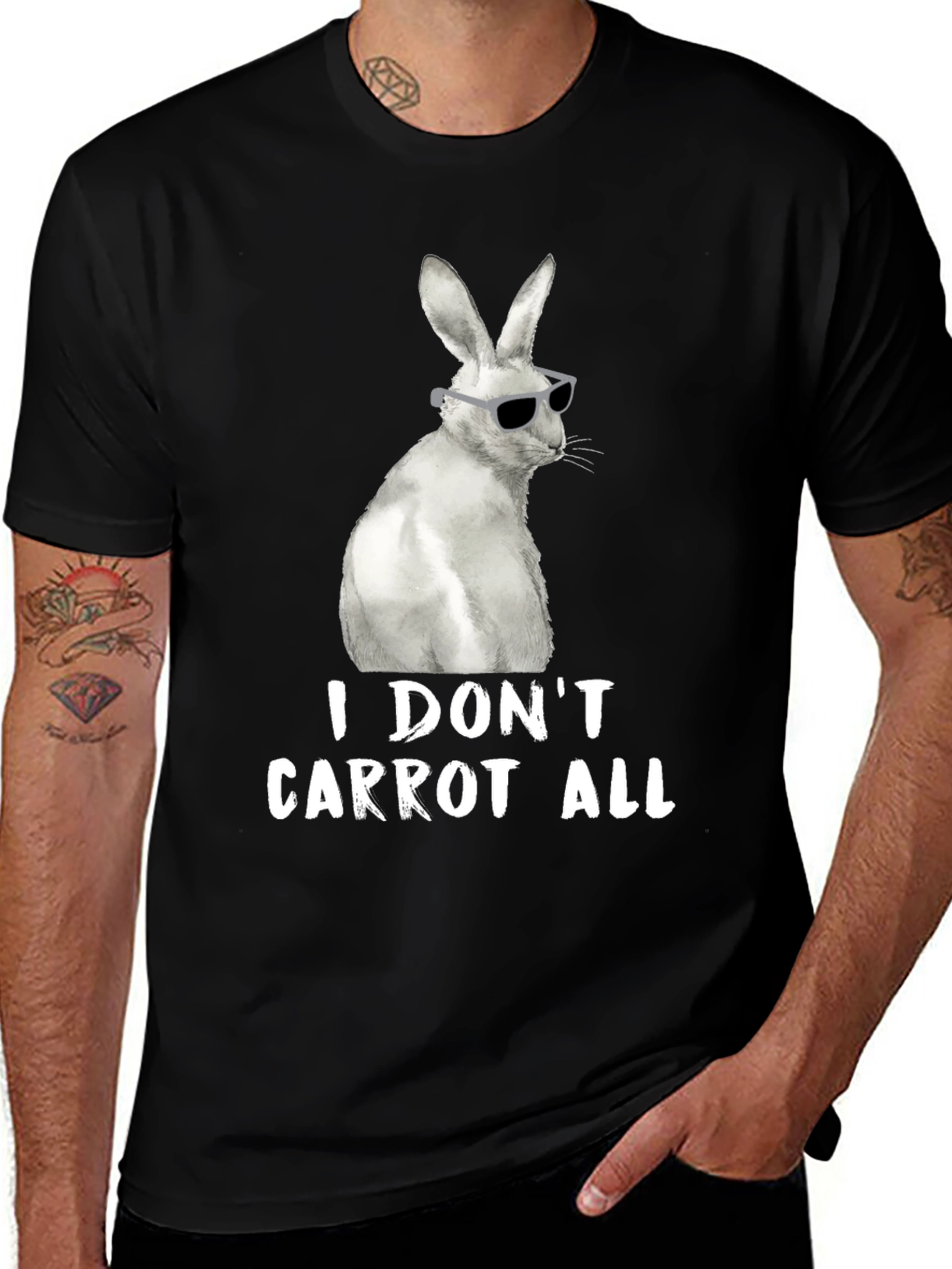 Cool Rabbit T-Shirt - I Dont Carrot All