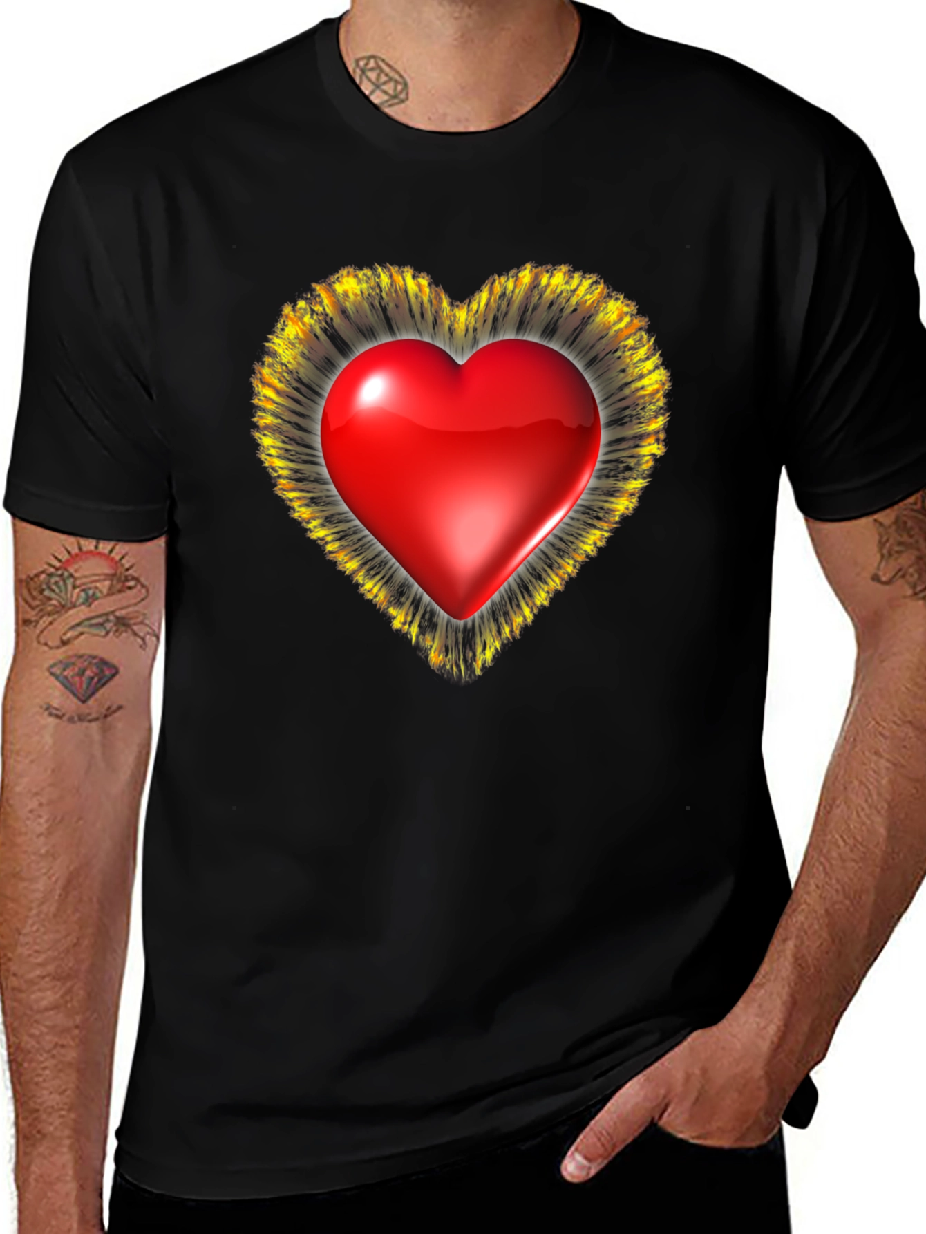Heart Graphic T-Shirt - Valentines Day Special
