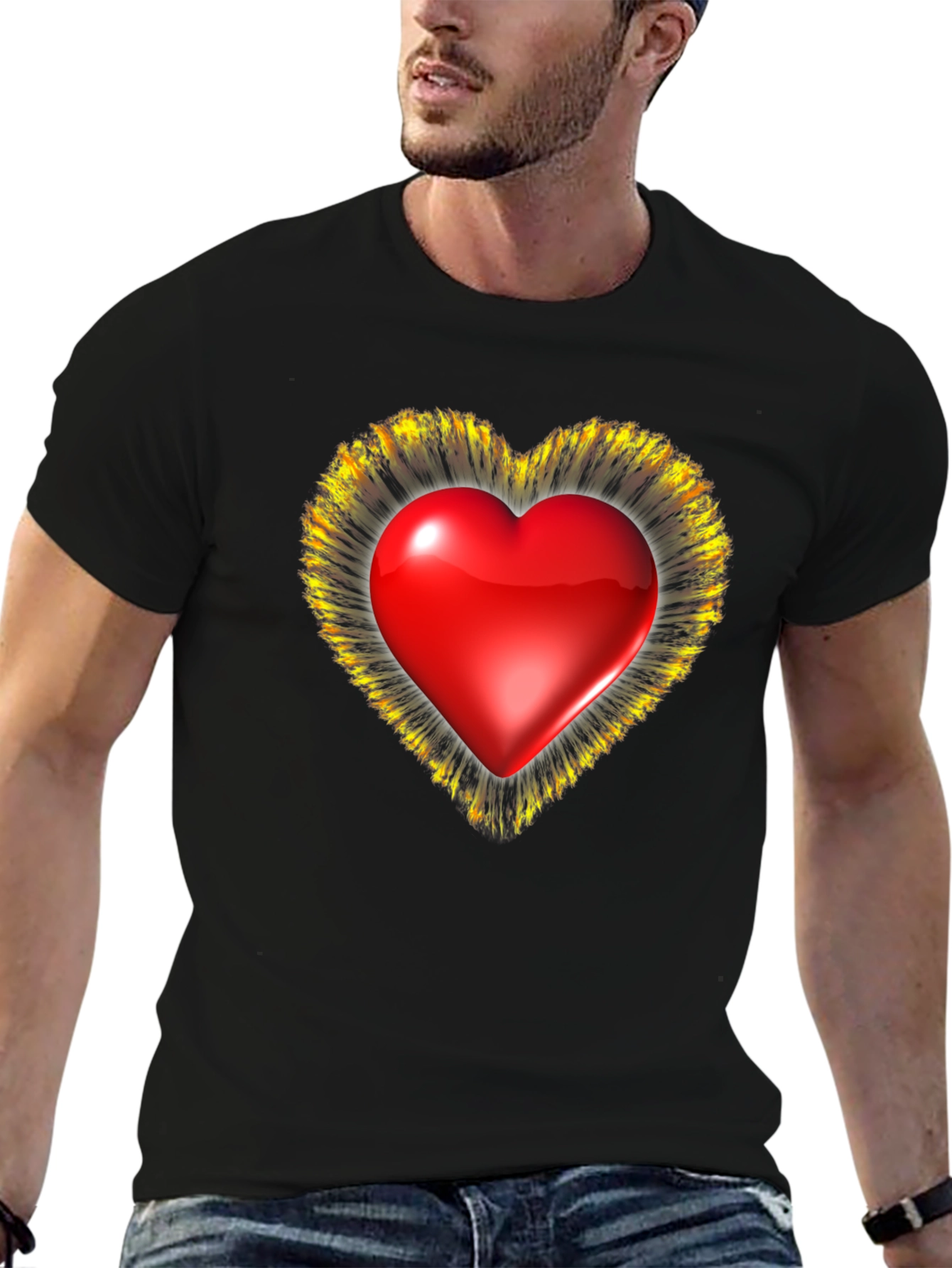 Heart Graphic T-Shirt - Valentines Day Special