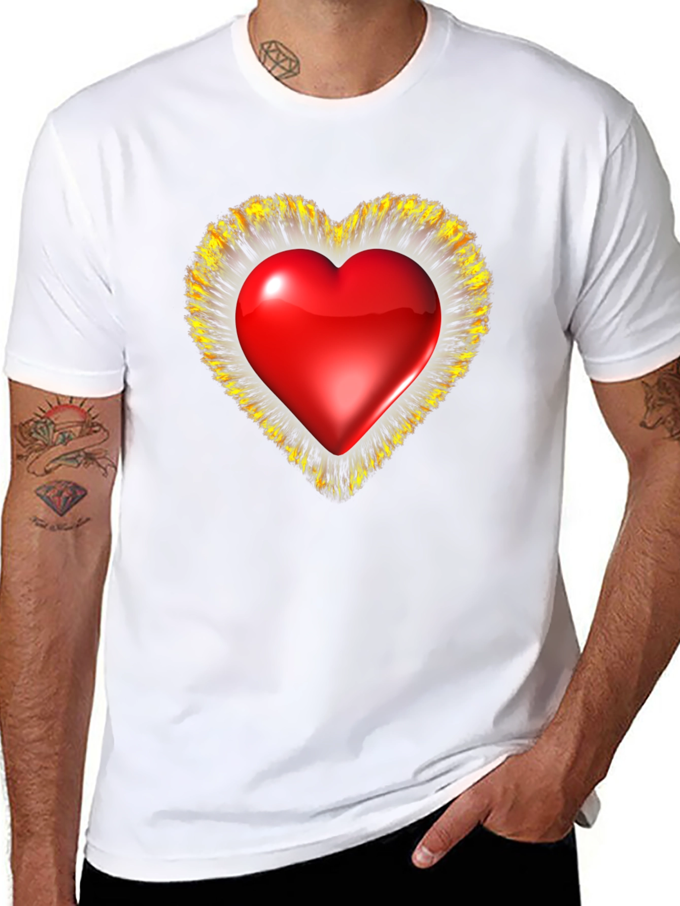 Heart Graphic T-Shirt - Valentines Day Special