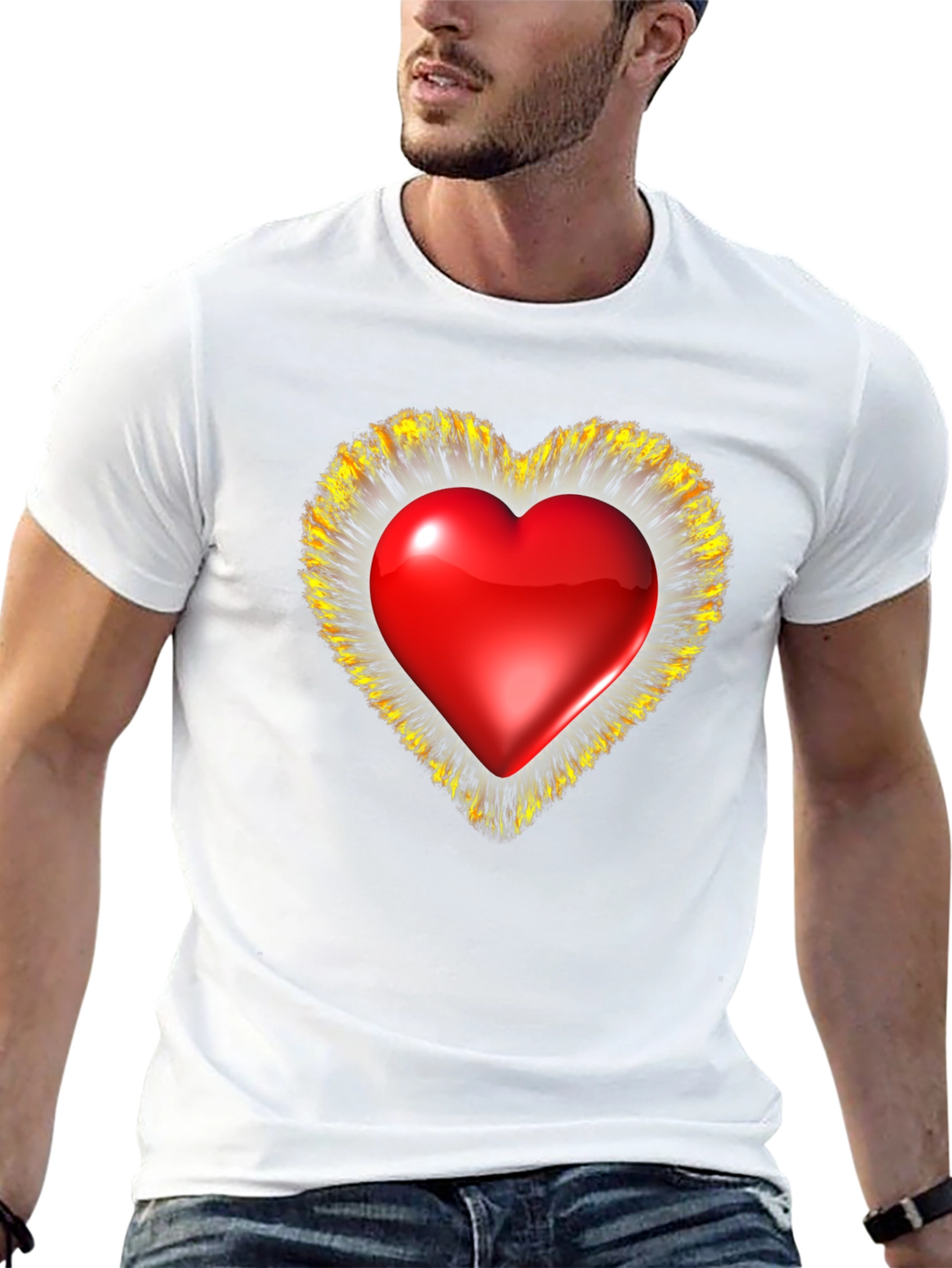Heart Graphic T-Shirt - Valentines Day Special
