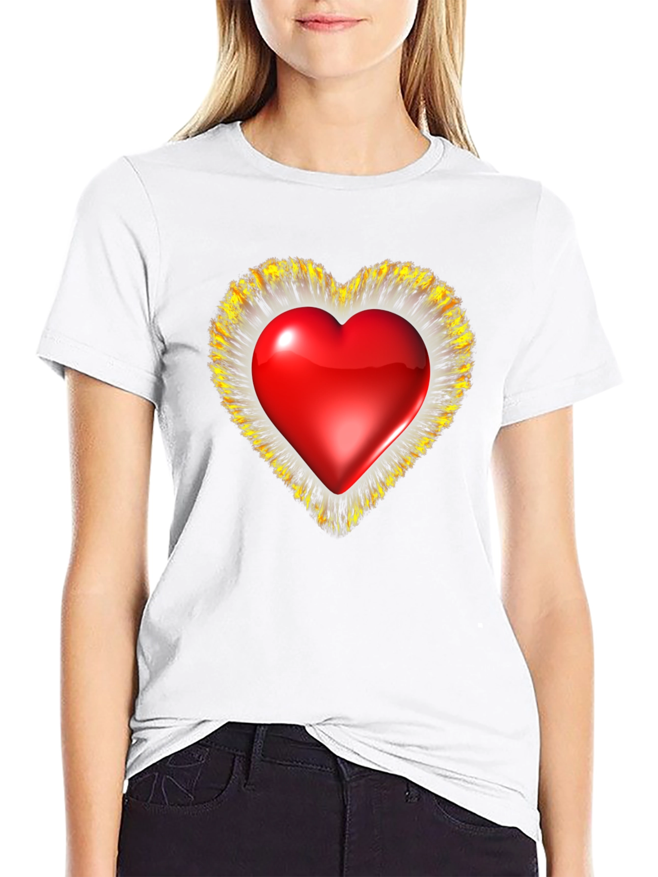 Heart Graphic T-Shirt - Valentines Day Special