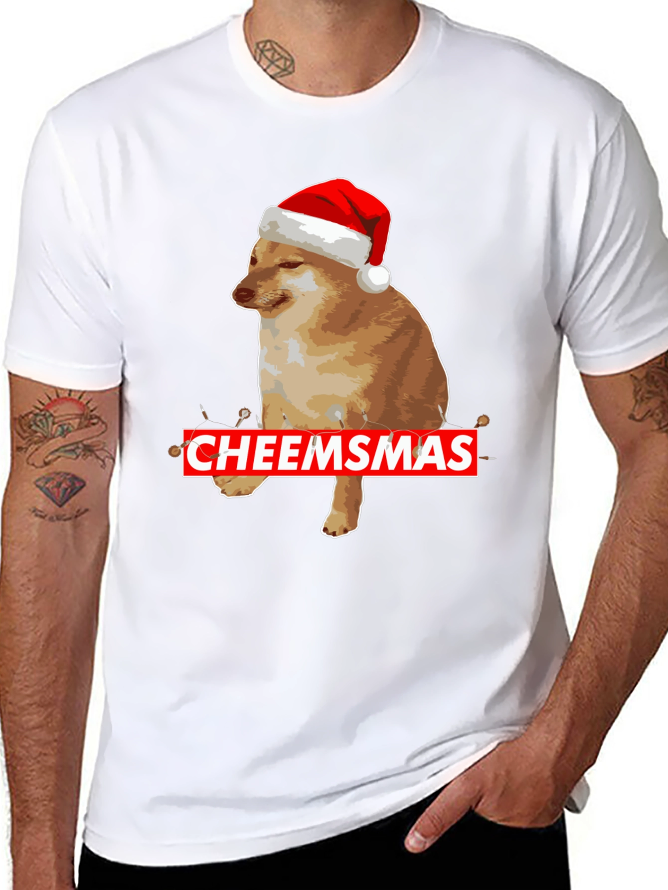 Cheemsmas Dog Christmas T-Shirt