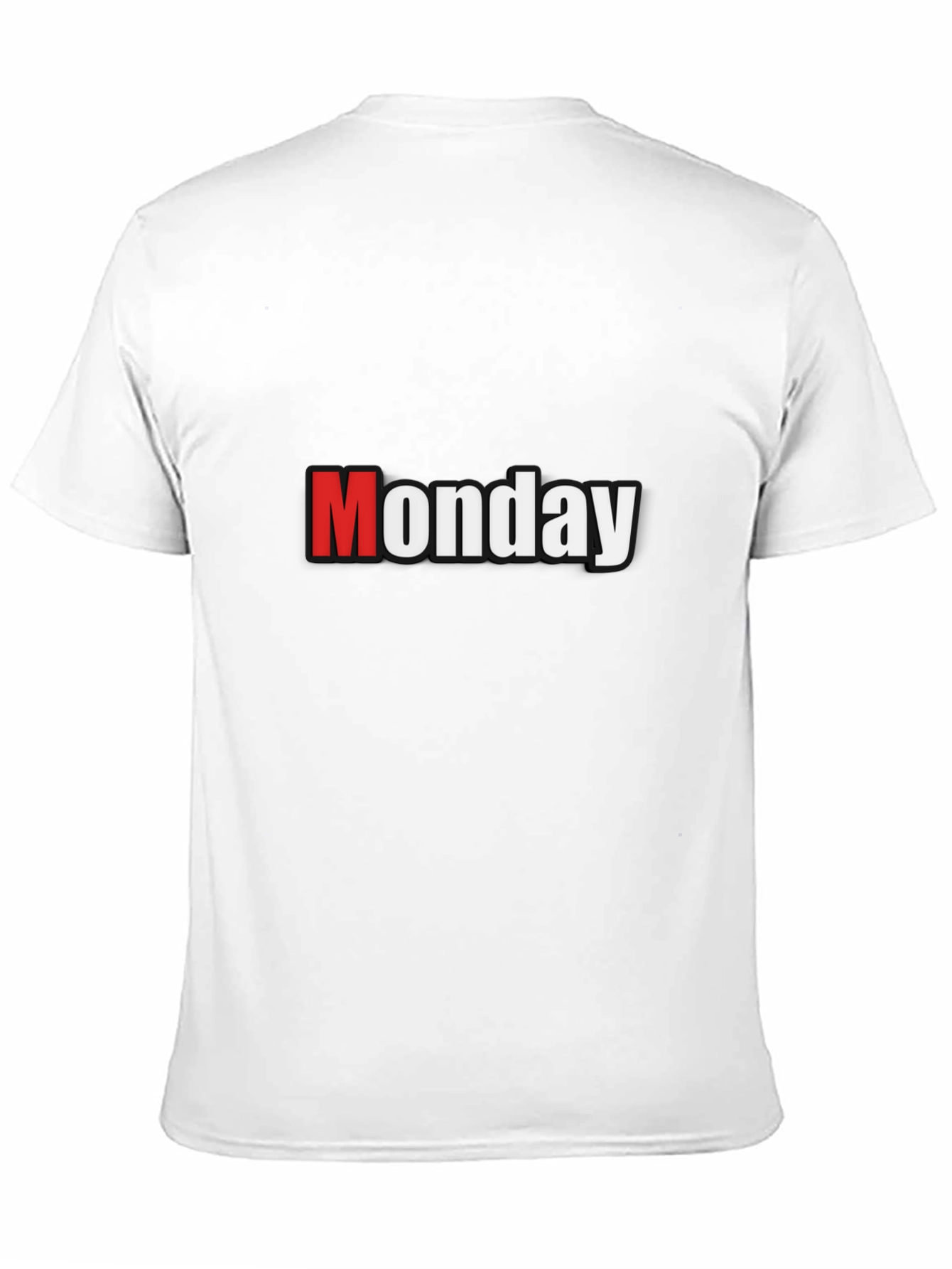 Monday Graphic T-Shirt - Black Cotton Tee
